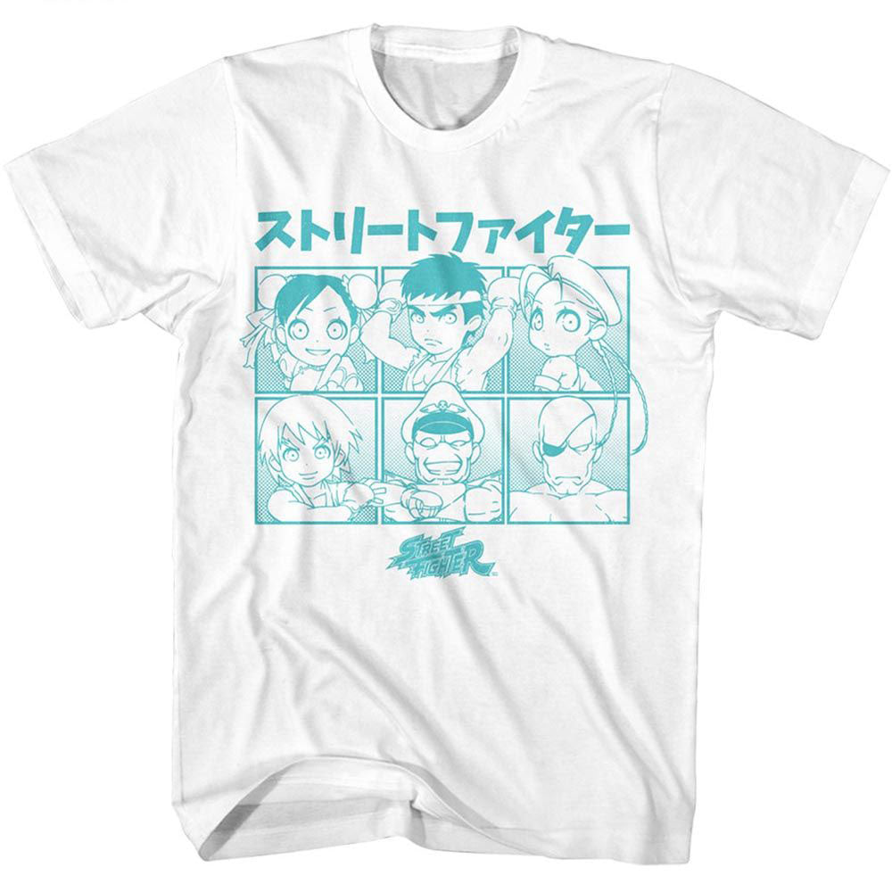 Street Fighter Chibi Characters T-shirt Front