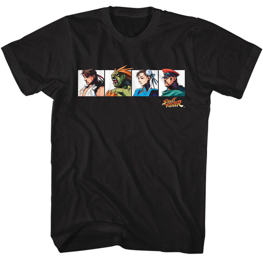Street Fighter Four Characters Chest Hit T-shirt