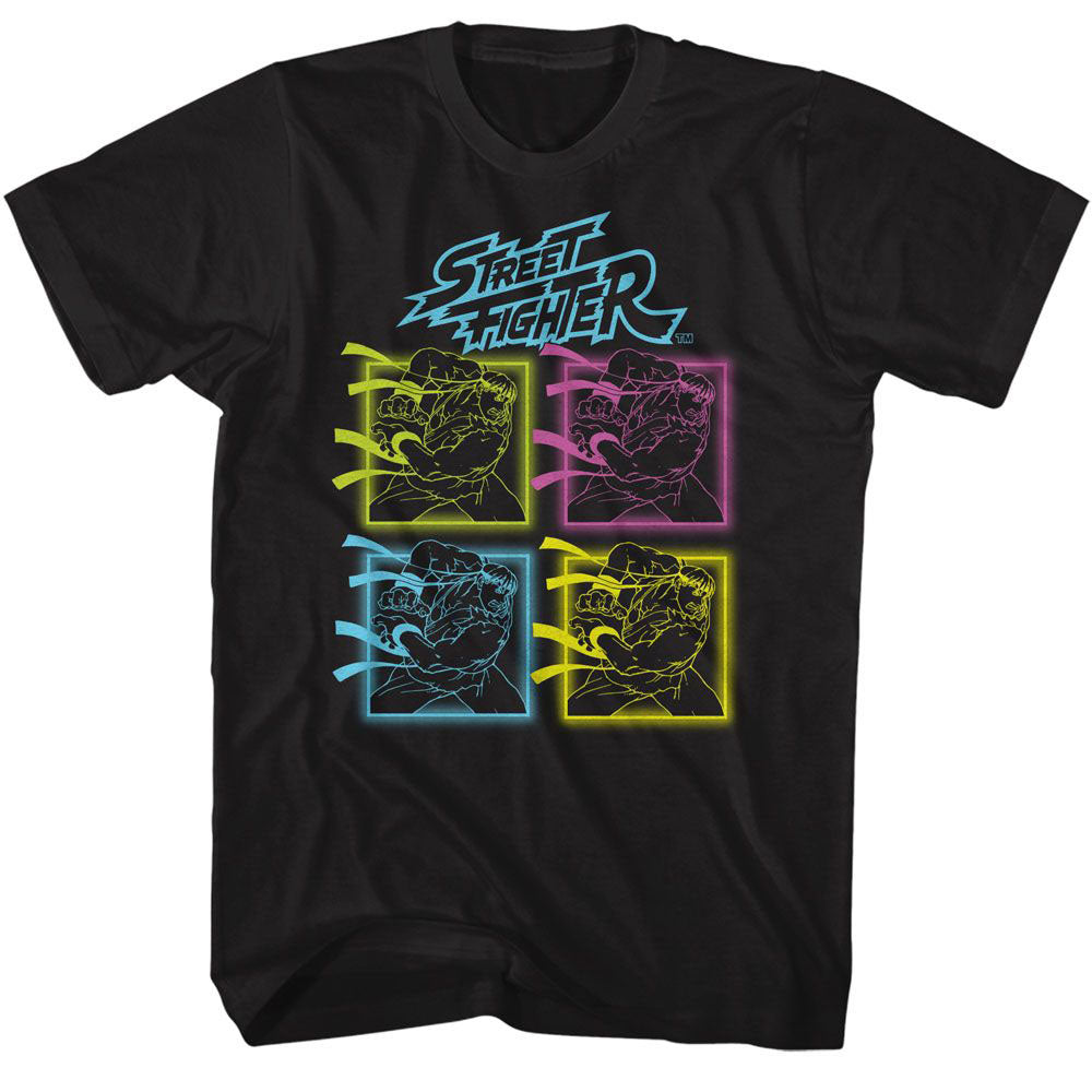 Street Fighter Neon Hadoken T-shirt