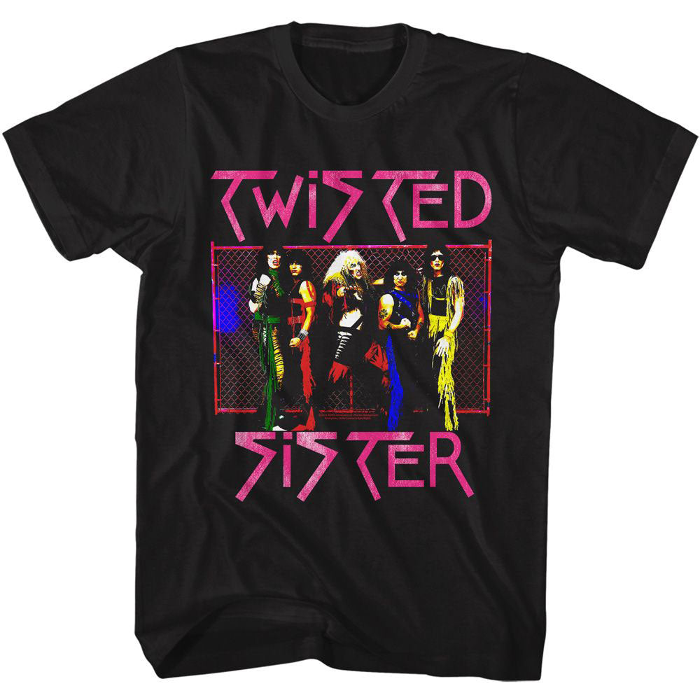 Twisted Sister Fence Photo T-shirt Front