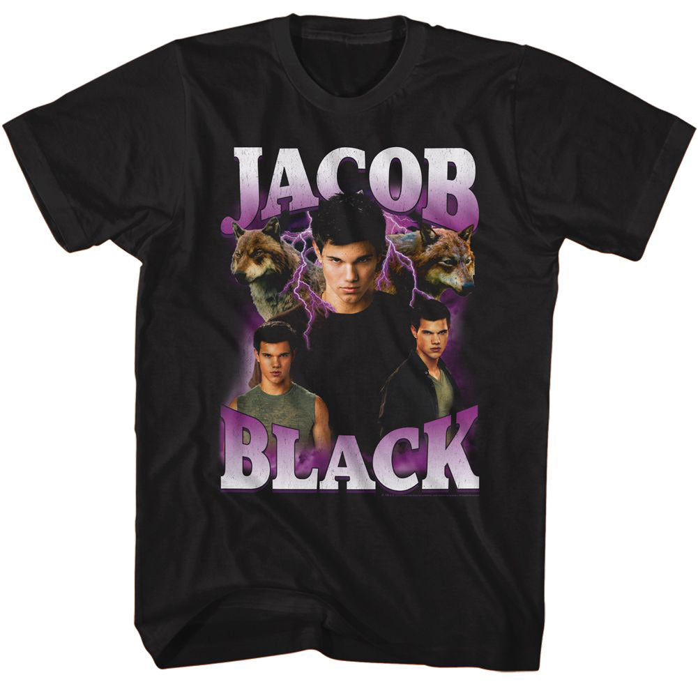 Twilight Jacob Black Lightning T-shirt Front