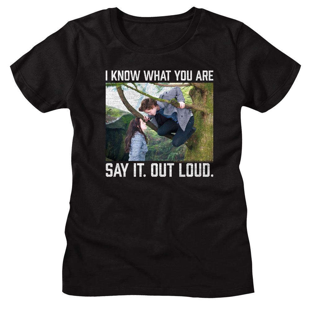 Twilight Say It Out Loud Junior Top Front