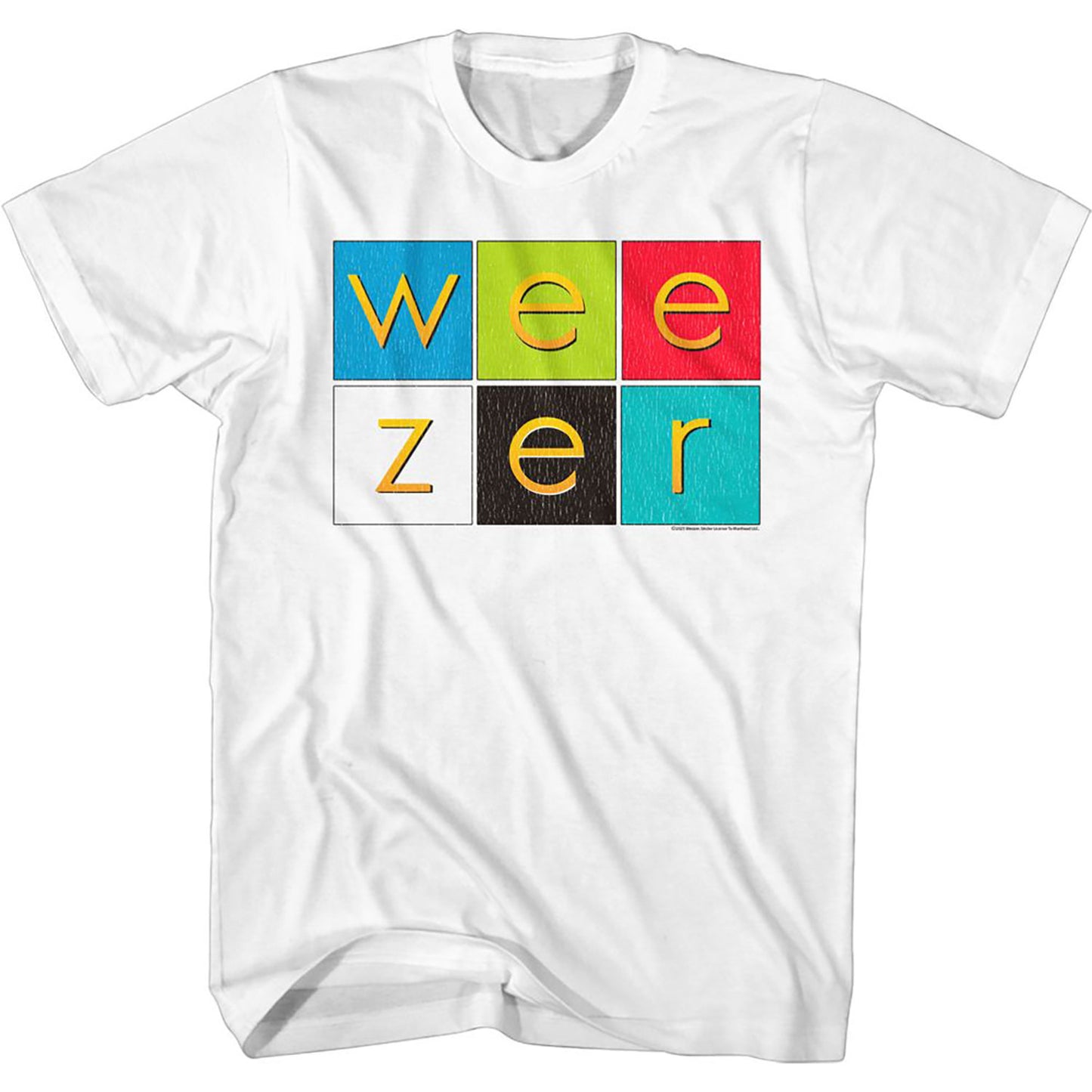 Weezer Album Color Squares T-shirt