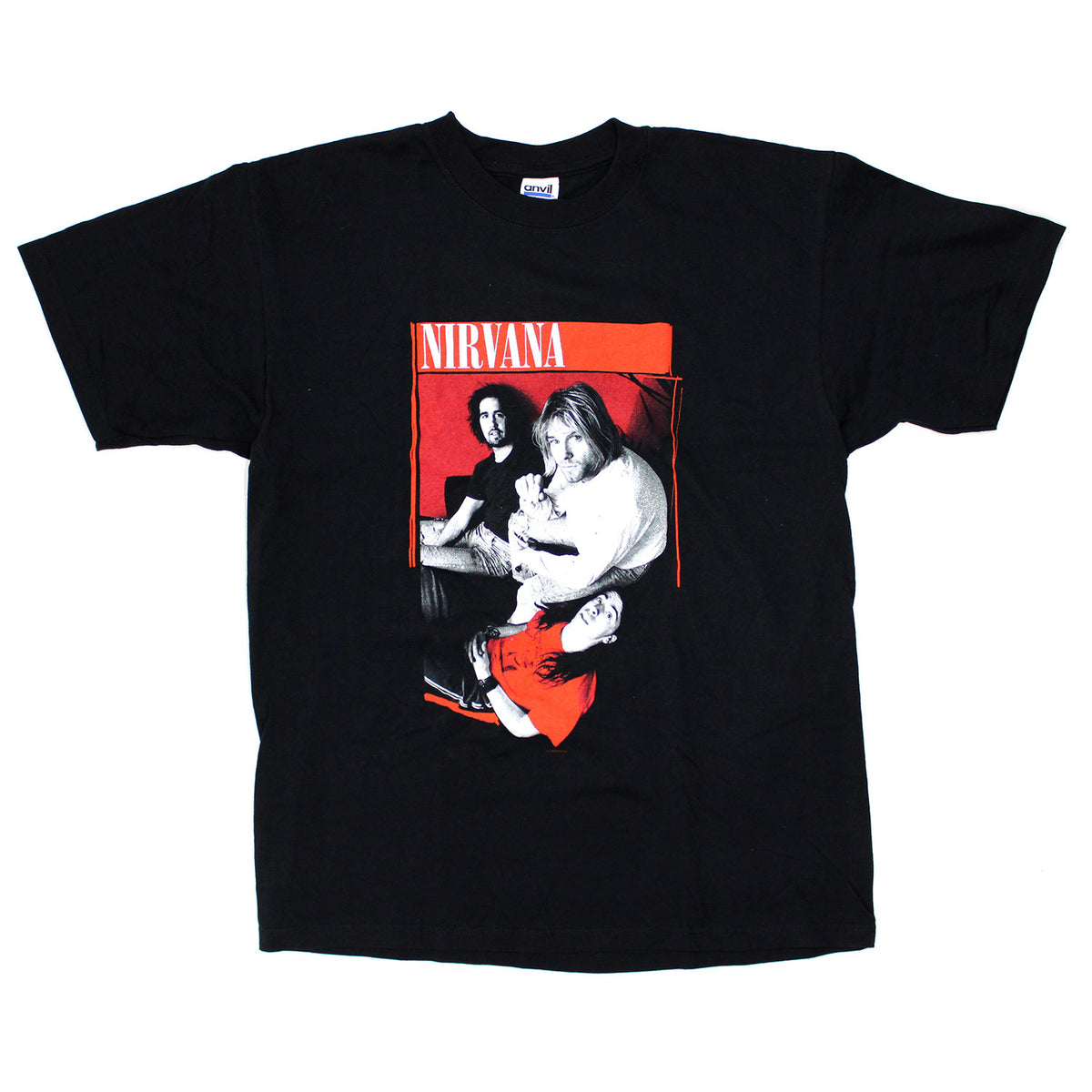 Nirvana Red Logo Band T-shirt Front