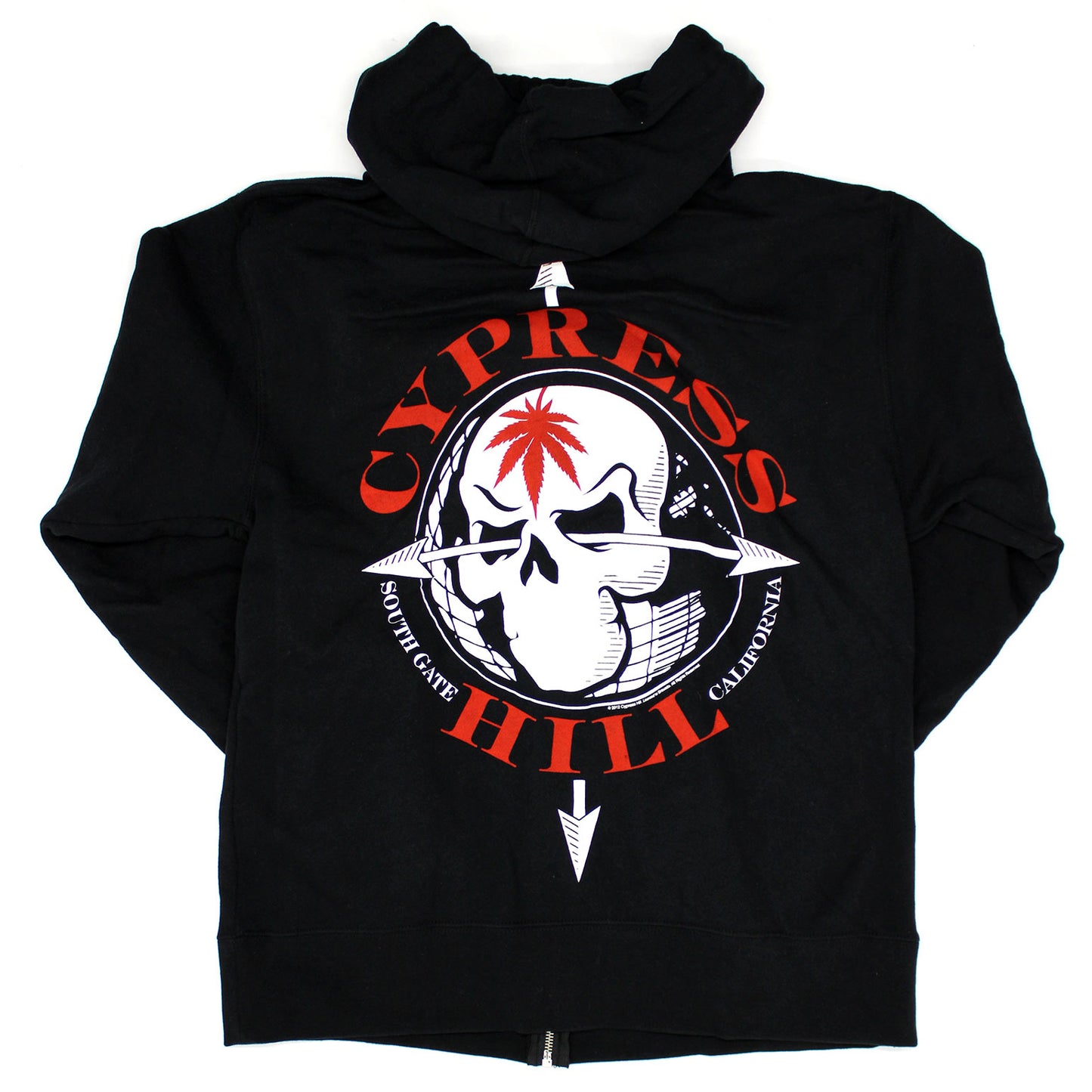 Cypress Hill South Gate California Zippered Hooded Sweatshirt