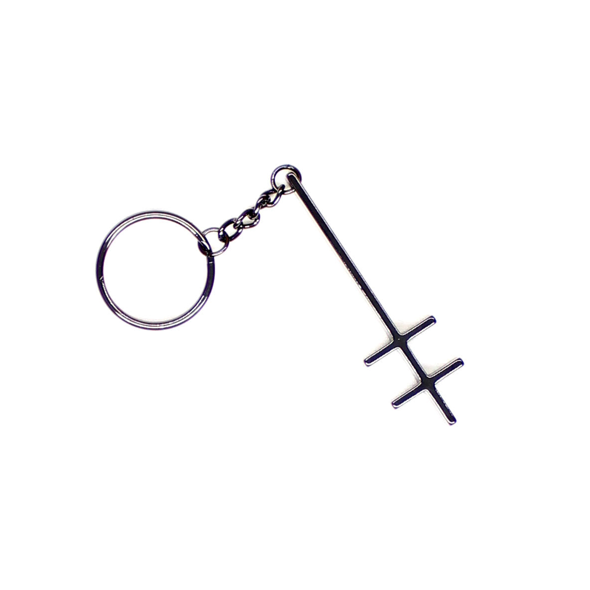 Marilyn Manson Black Cross Metal Keychain Metal Key Chain Front
