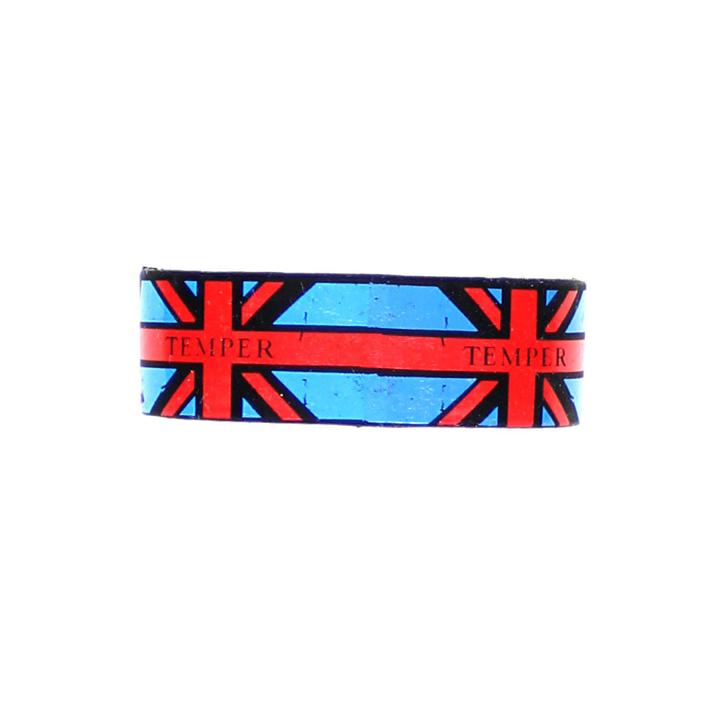 Bullet For My Valentine Temper Temper Union Jack Rubber Bracelet Back
