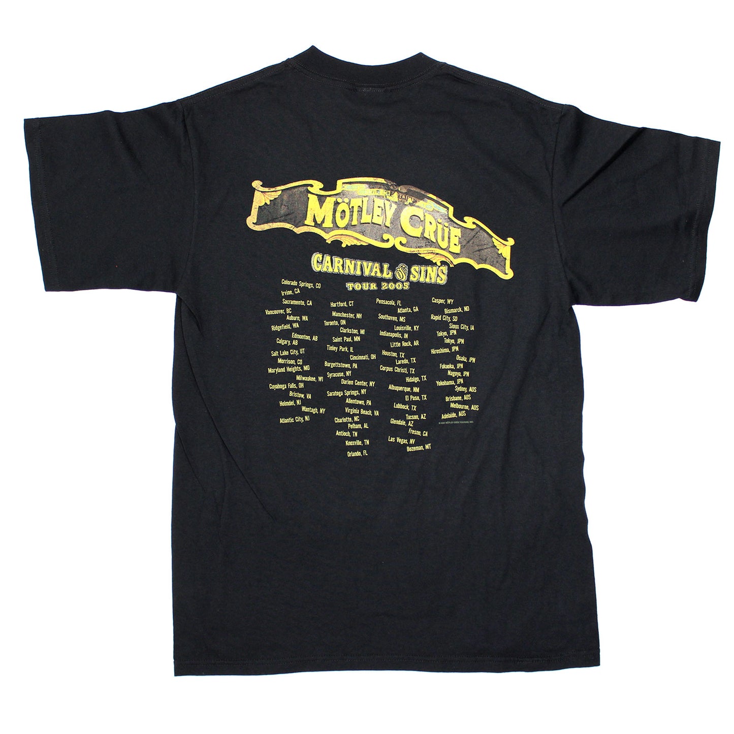 Motley Crue Bastards Of Disaster! T-shirt Back