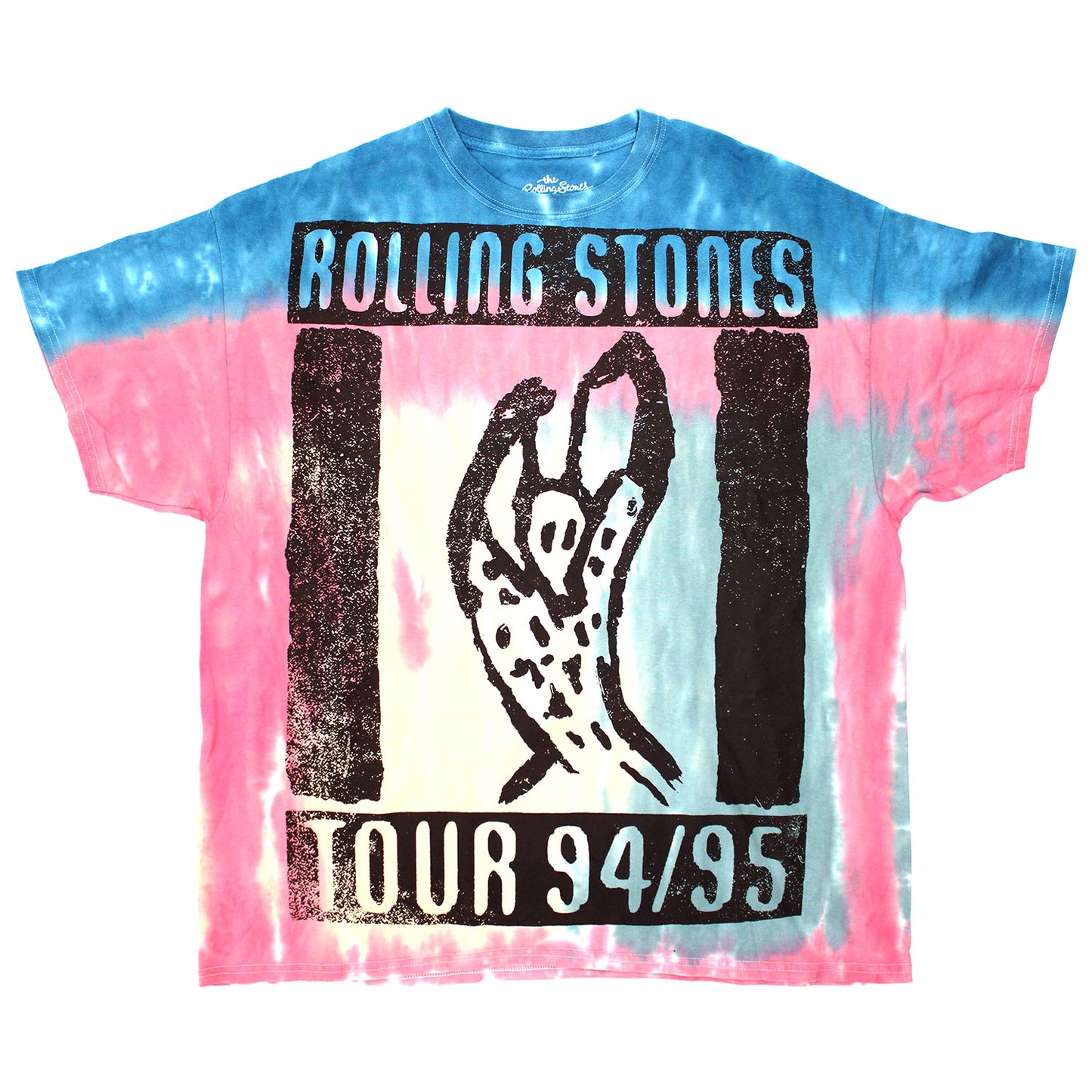 Rolling Stones Voodoo Lounge Oversized Tee Tie Dye T-shirt Front