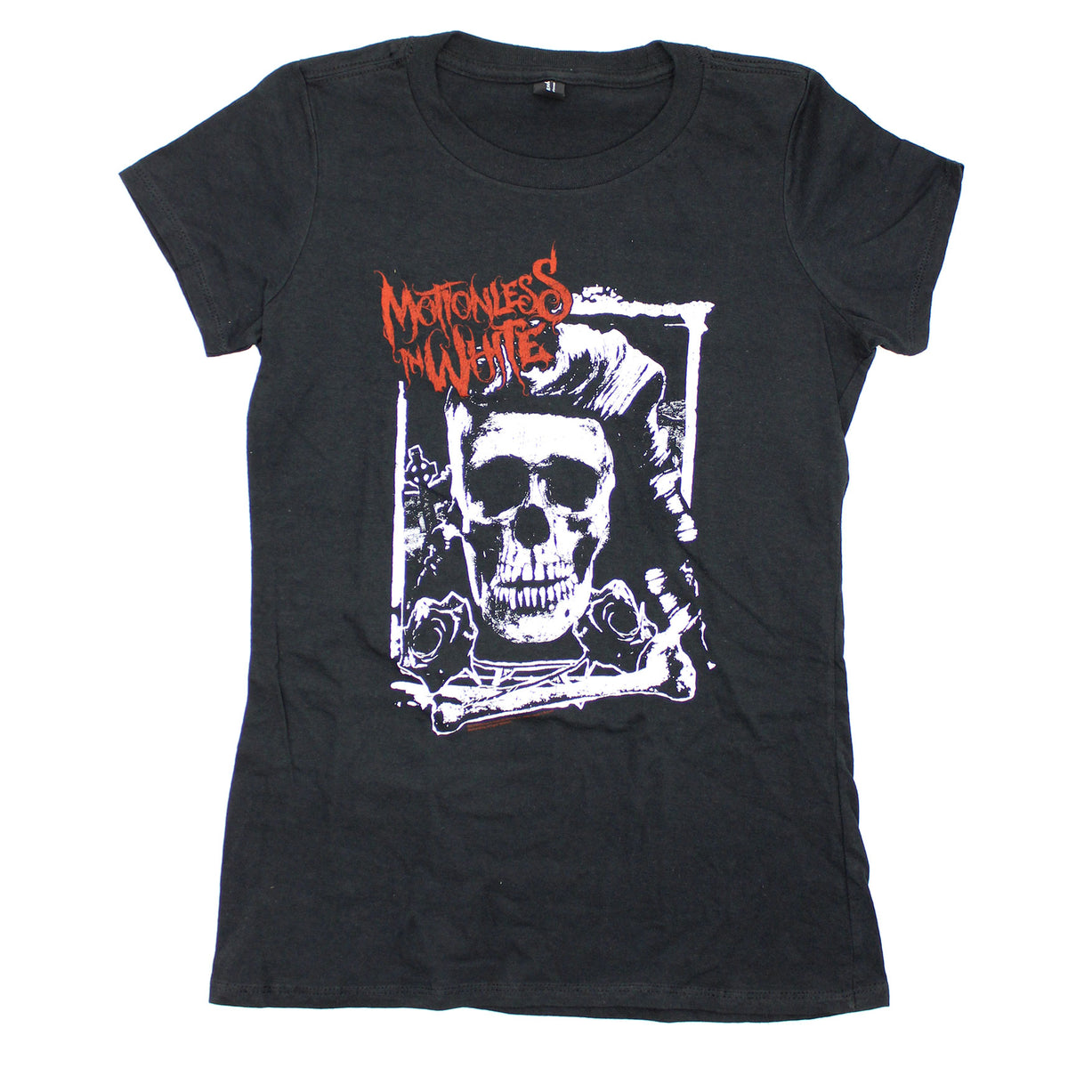 Motionless In White Skull Frame Junior Top Front
