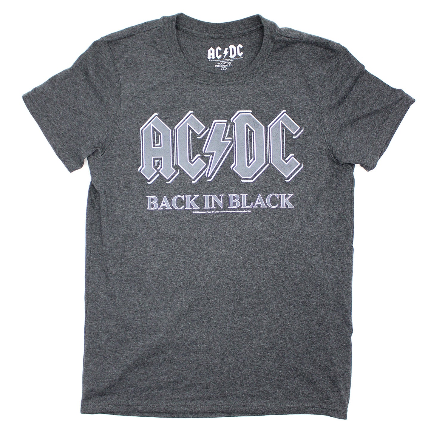 Back In Black On Heather Charcoal T-shirt