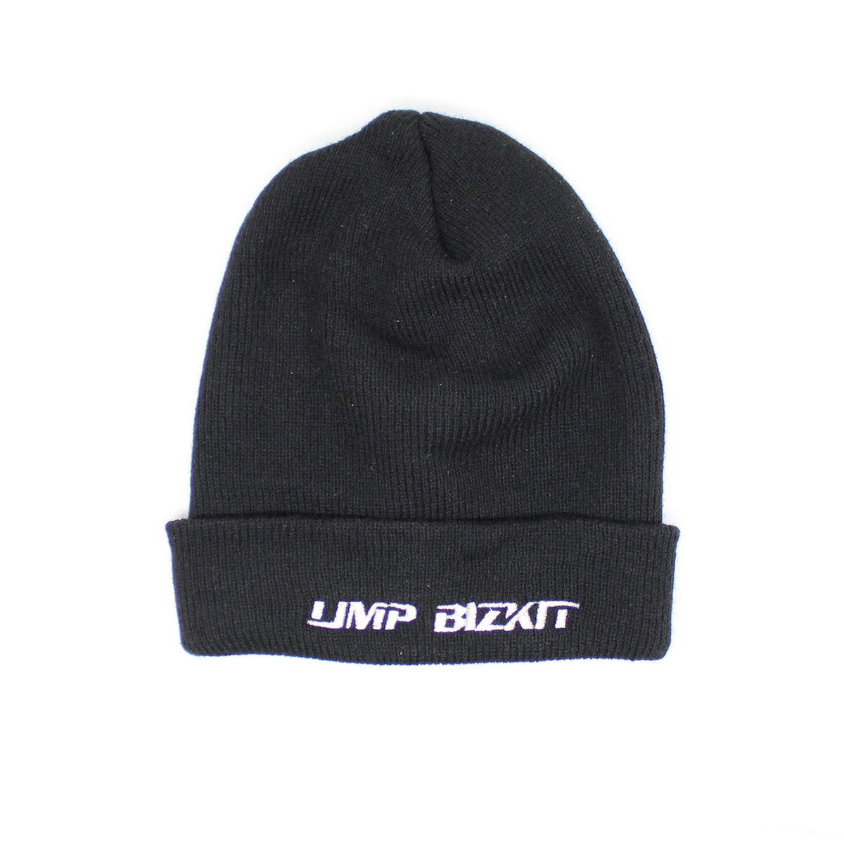 Limp Bizkit Silver Embroidered Logo Beanie Front