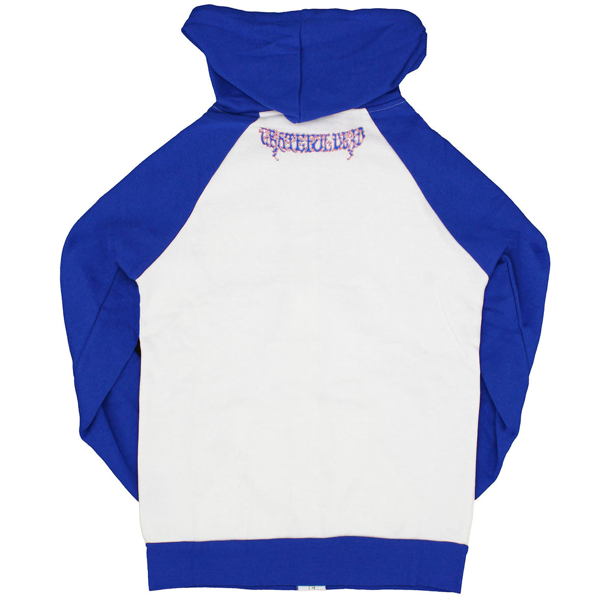 Grateful Dead Pocket Patch Zip Up Hooded Fleece Zippered Hooded Sweatshirt Back