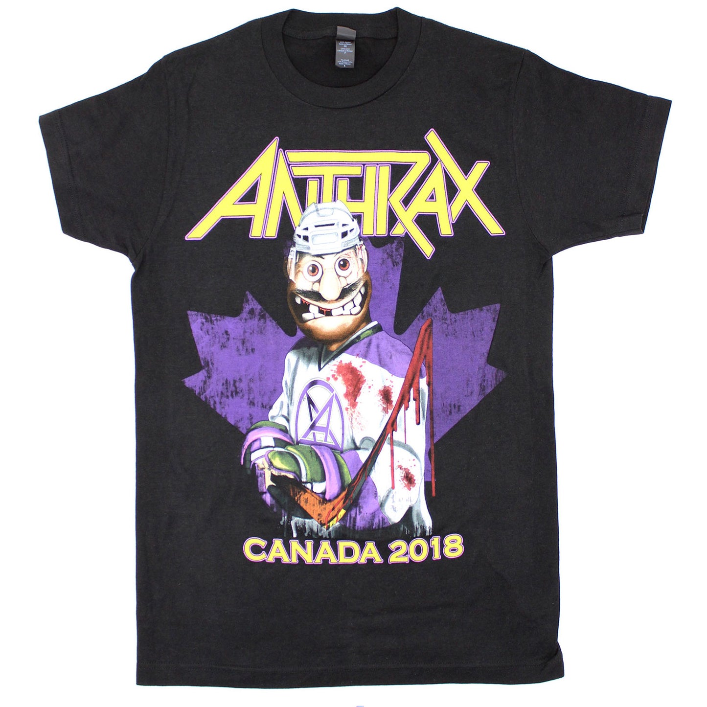 Anthrax Canada 2018 T-shirt Front