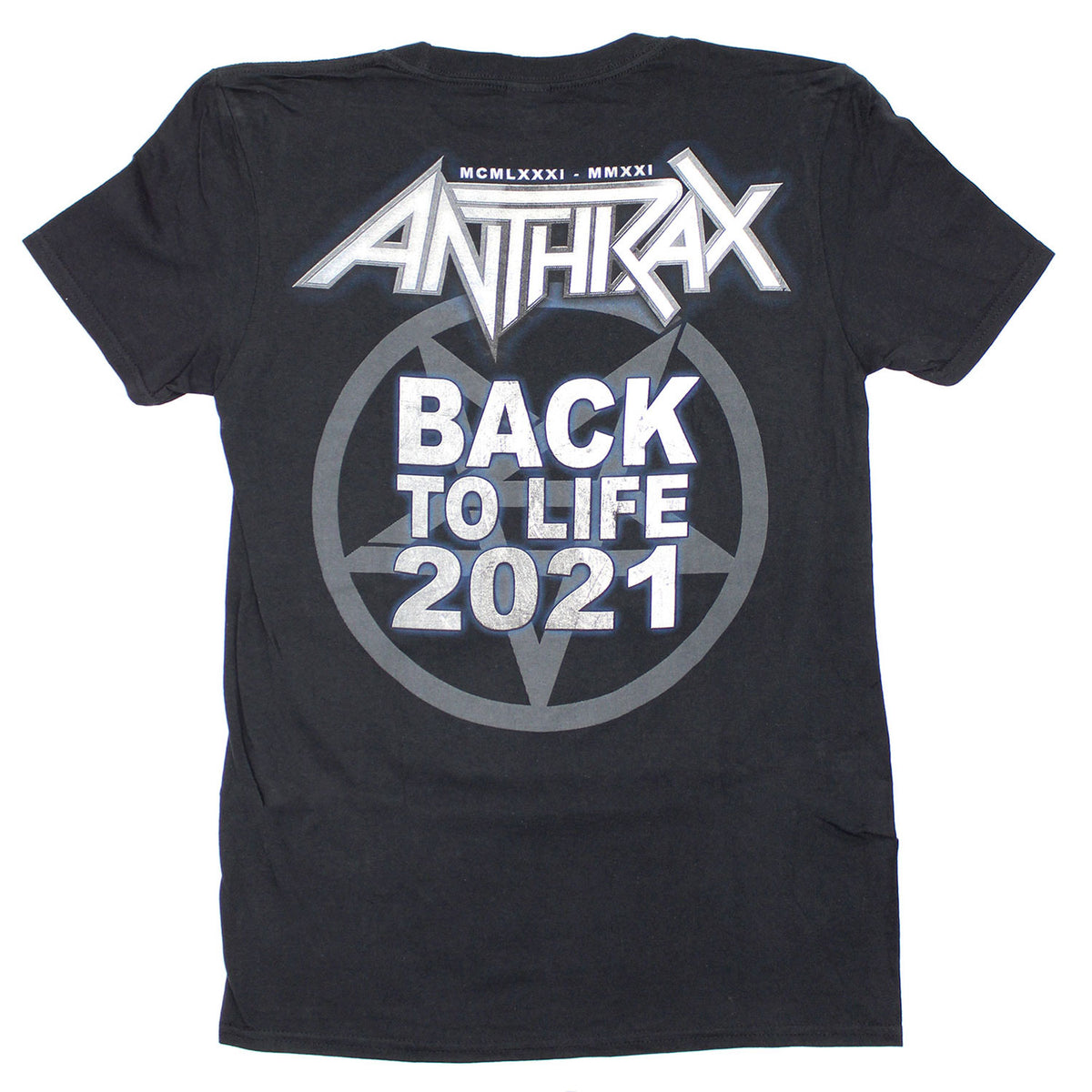 Anthrax Back To Life 2021 Slim Fit T-shirt Back