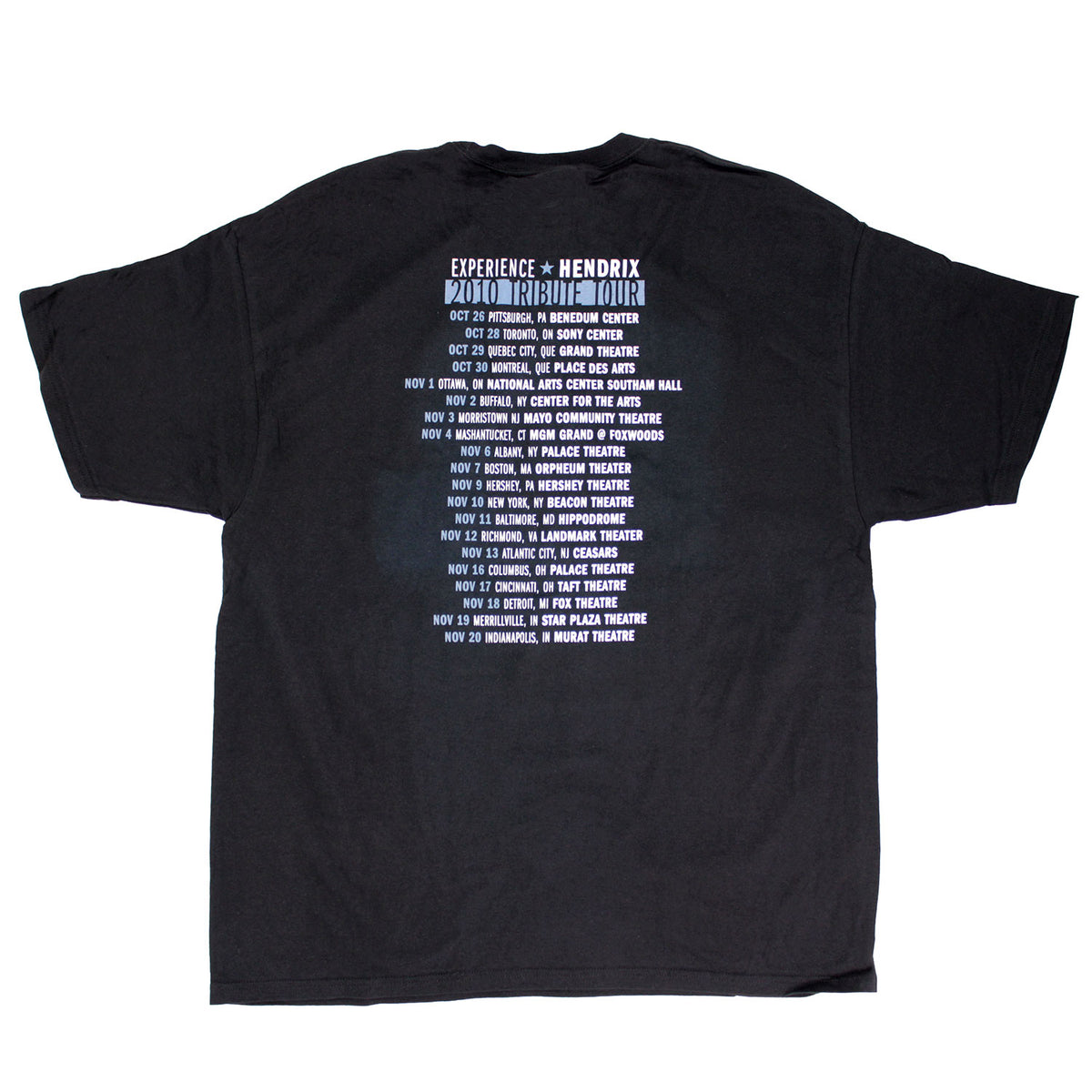 Jimi Hendrix West Coast Seattle Boy T-shirt Back