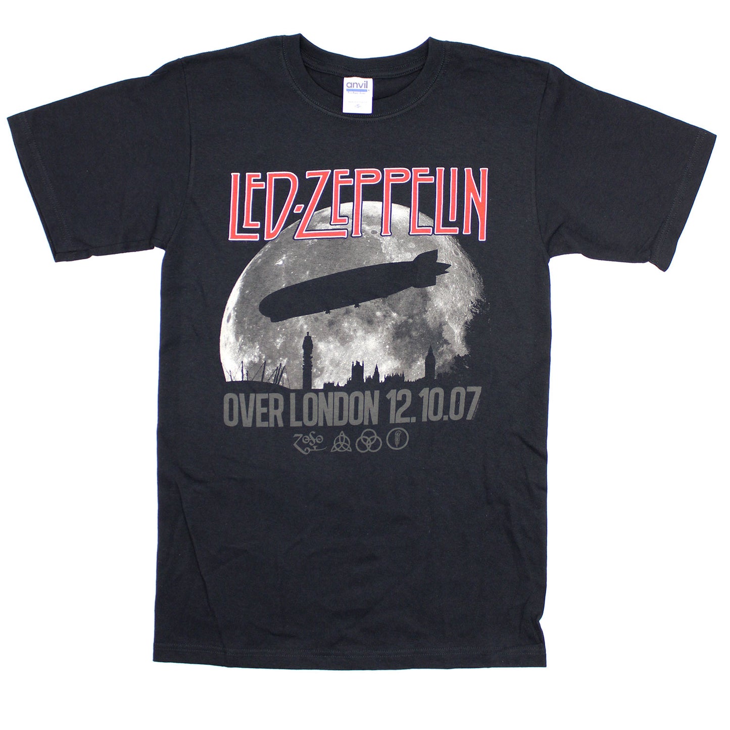 Led Zeppelin Over London 12.10.07 T-shirt Front