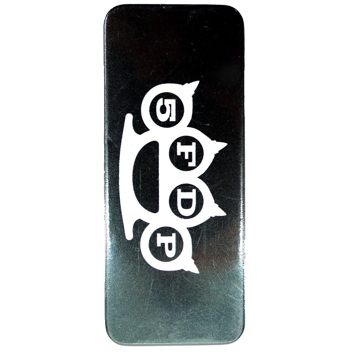 Five Finger Death Punch Guitar Pick Tin With Guitar Picks by Dunlop Guitar Pick Back