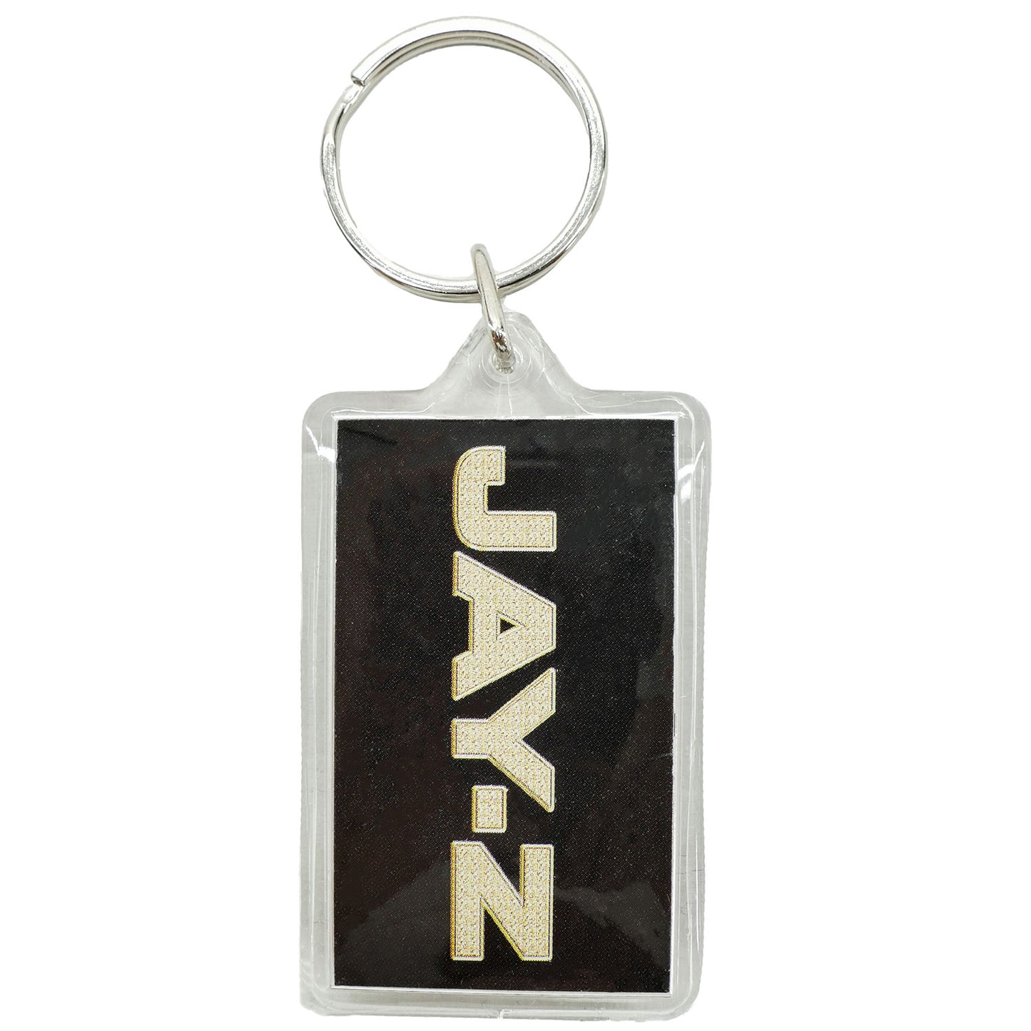 Jay-Z Logo & Photo Plastic Key Chain Back