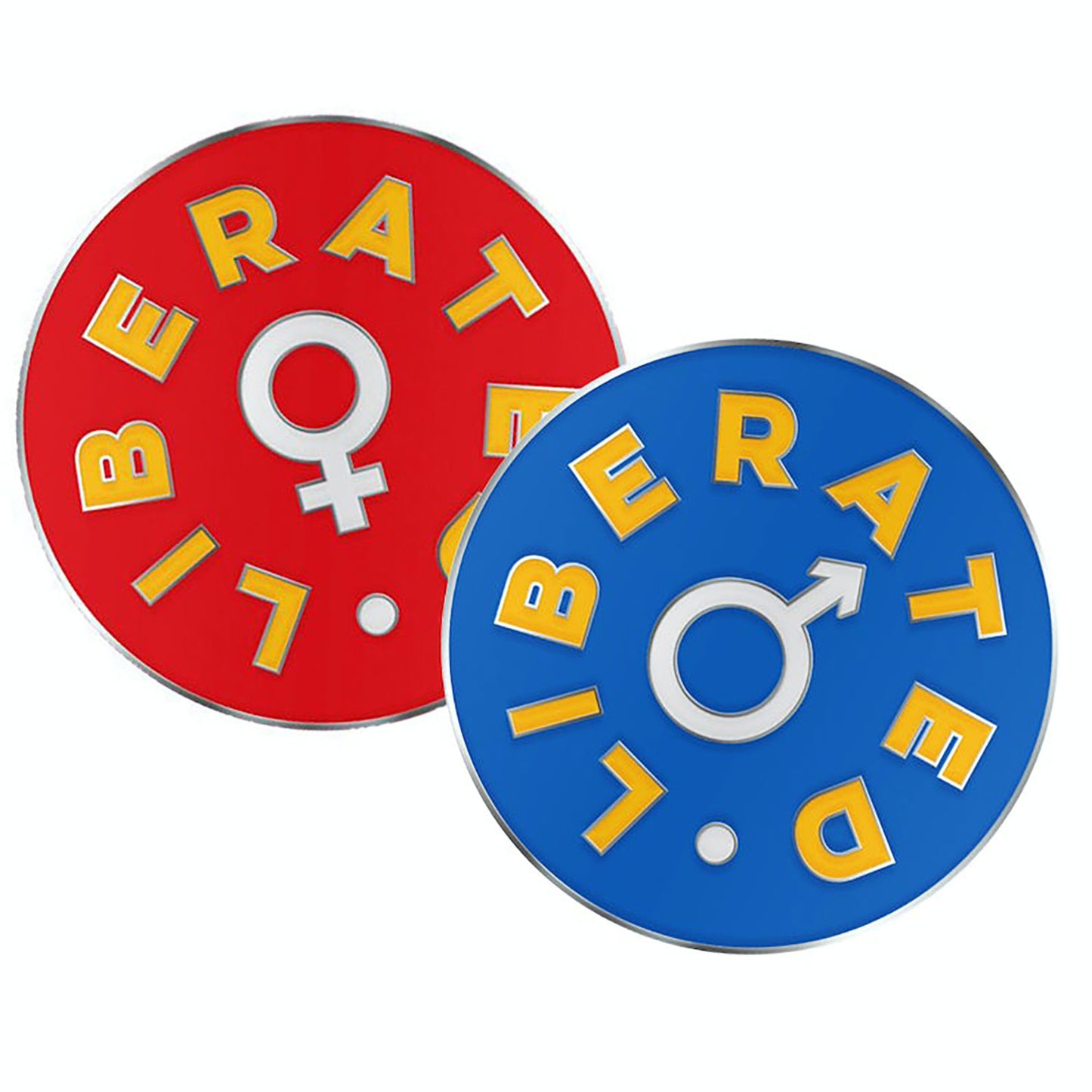 Katy Perry Liberated Pin Set Pewter Pin Badge Front