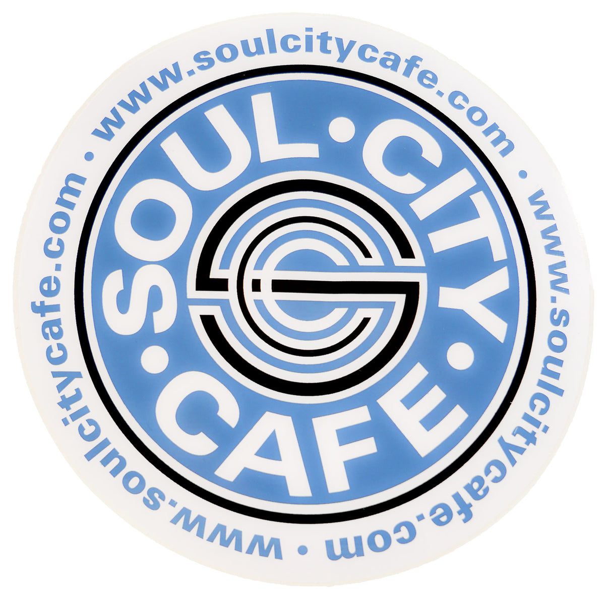 Soul City Cafe Round Logo Sticker Front