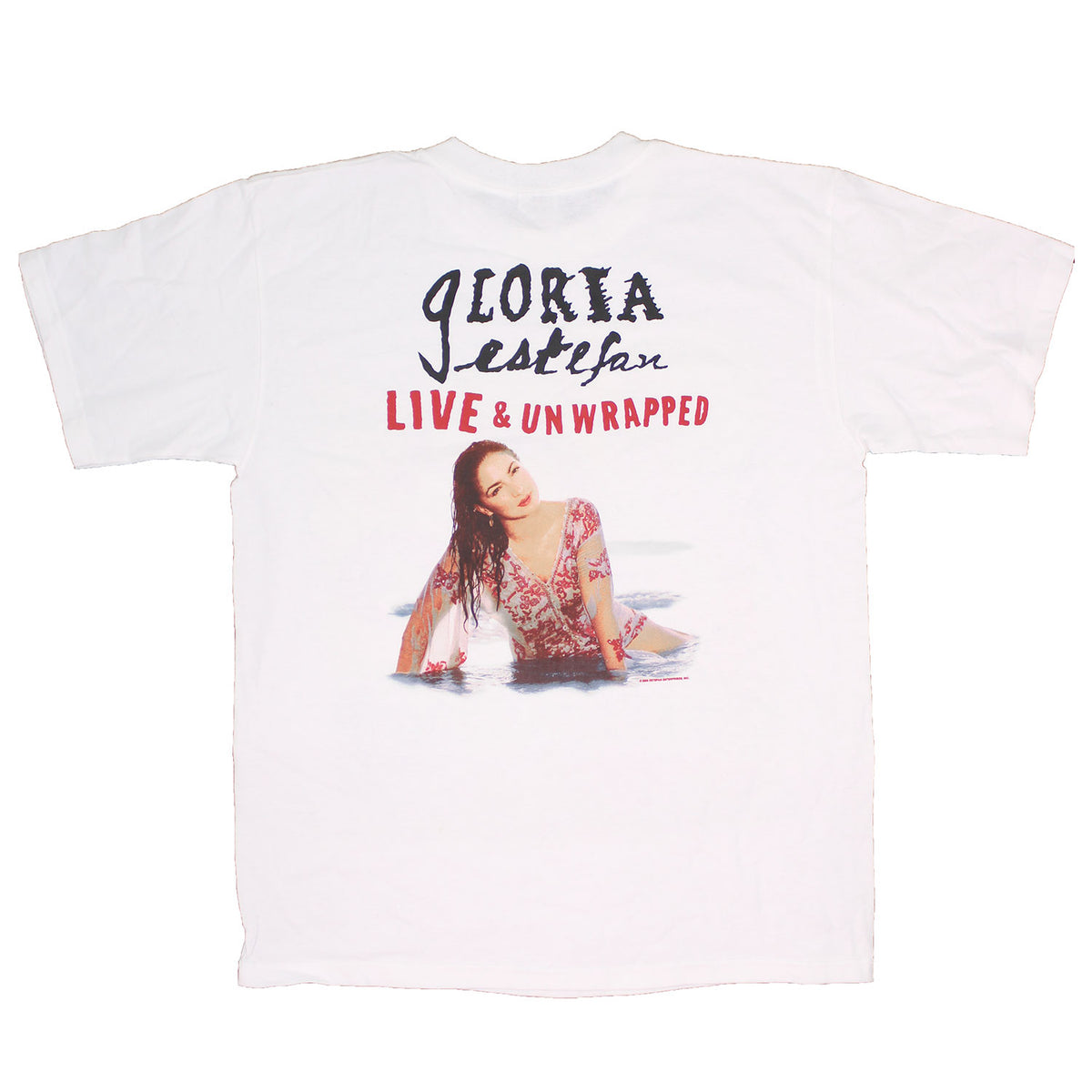 Gloria Estefan Live & Unwrapped T-shirt Back