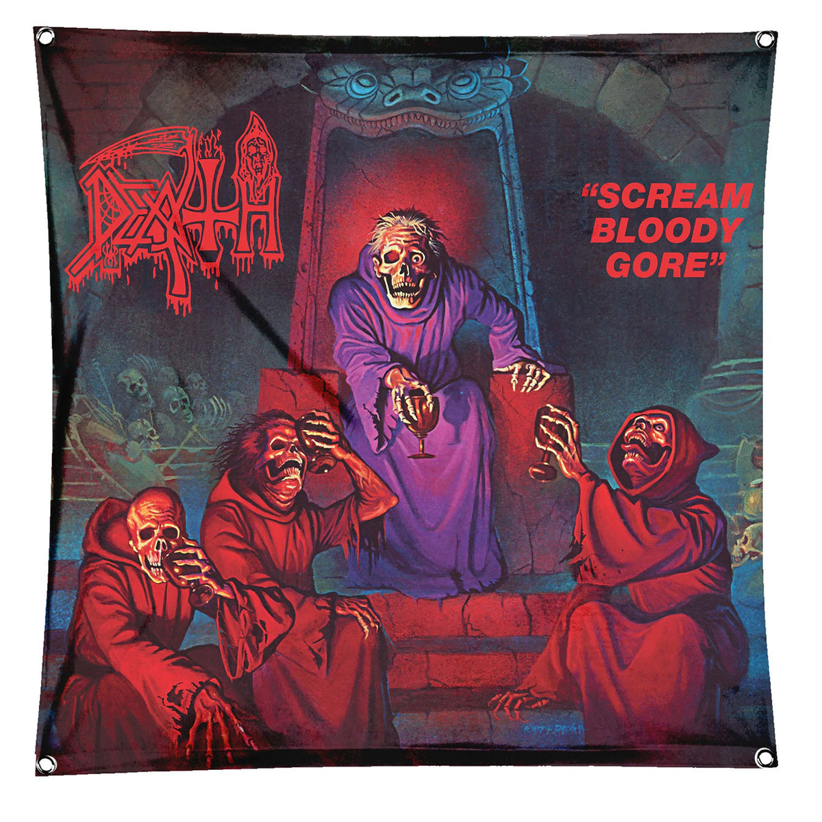 Death Scream Bloody Gore Flag Poster Flag Front