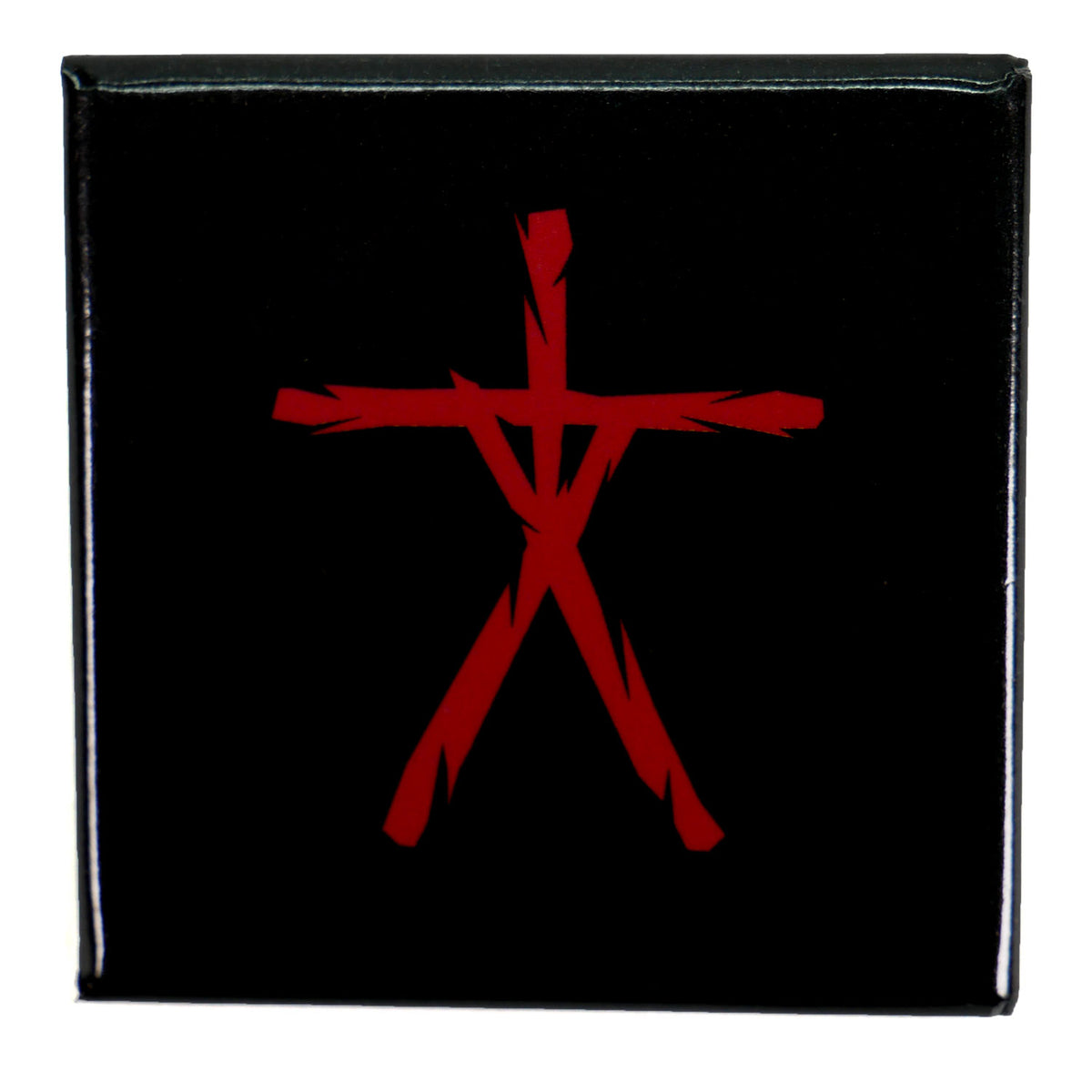 Blair Witch Project Red On Black Symbol Pin Badges Front