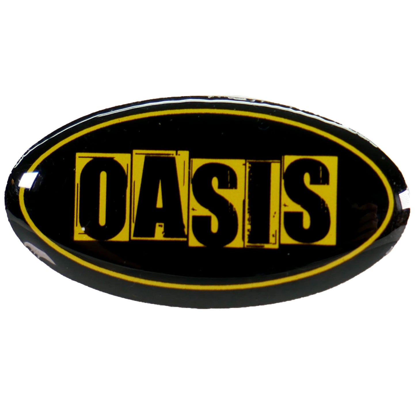 Oasis Stick Pin Pewter Pin Badge Front