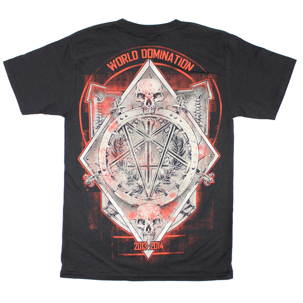 Slayer World Dominatioin 2013-2014 T-shirt Back