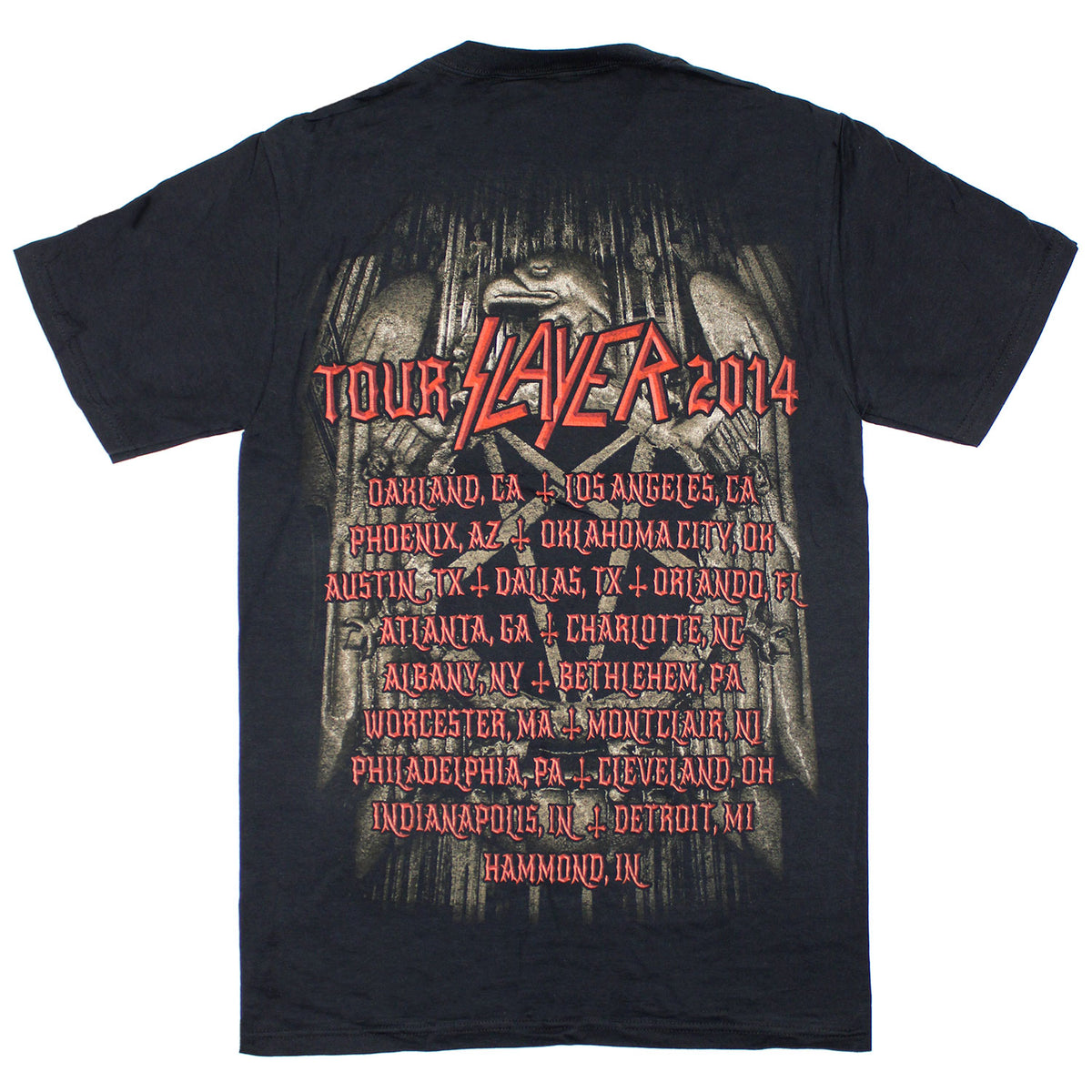 Slayer Melting on Eagle Tee T-shirt Back