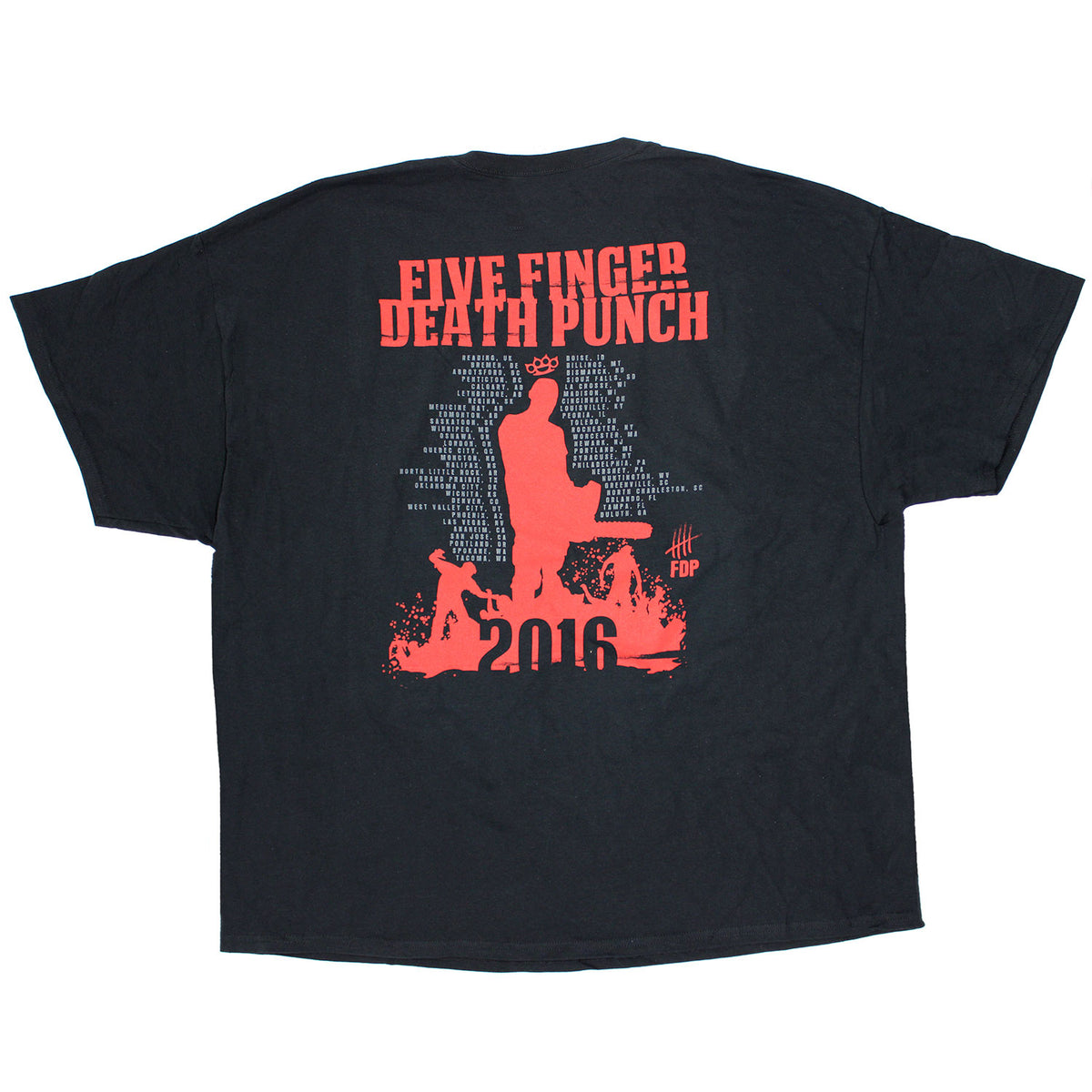 Five Finger Death Punch Got Your Six 2016 Tour Tee (RE-DU) T-shirt Back