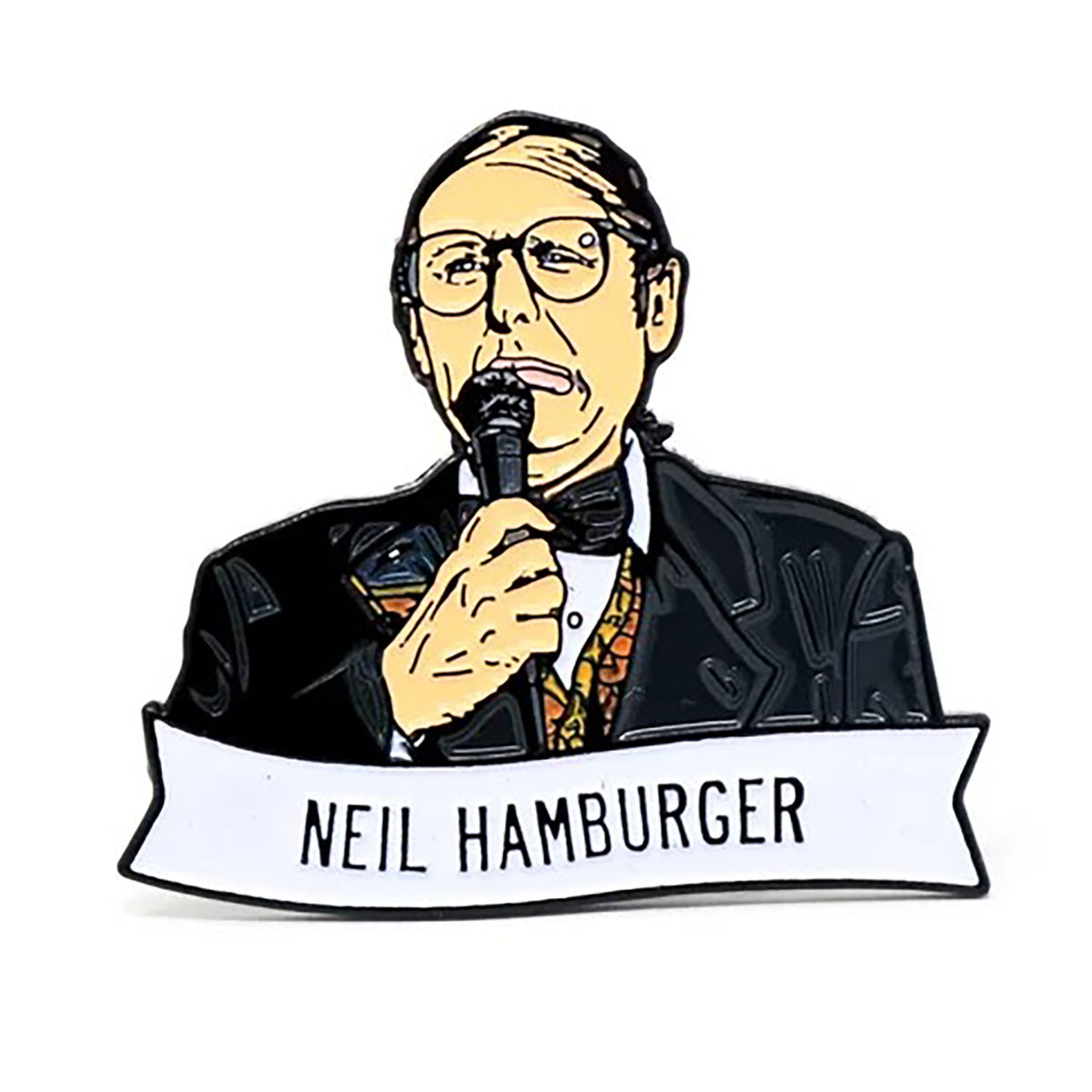 Neil Hamburger Enamel Pin Pewter Pin Badge Front