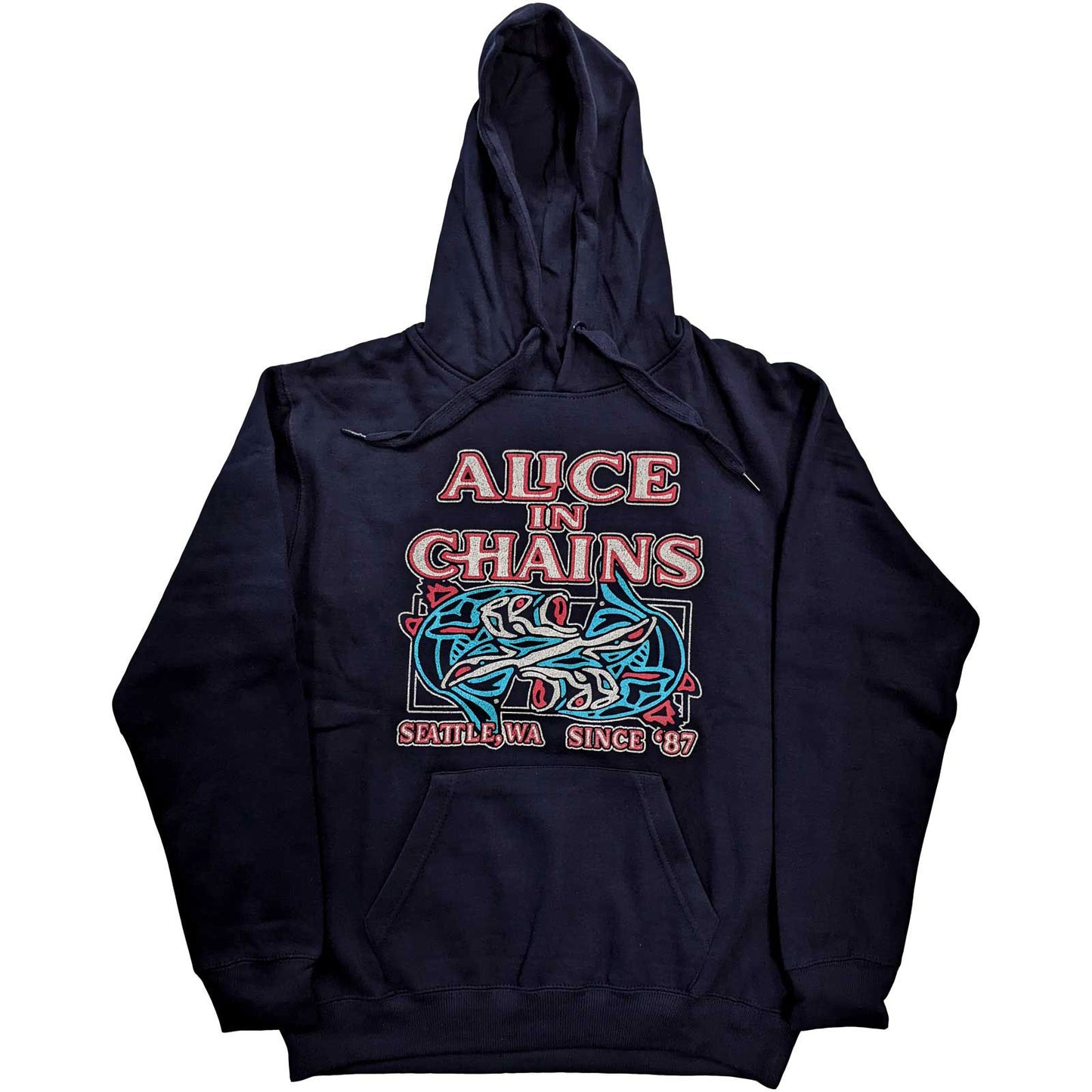 Alice In Chains Totem Fish Hooded Sweatshirt Front