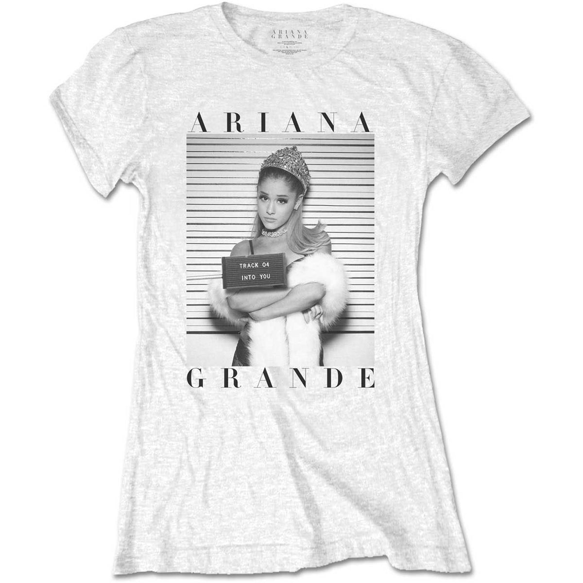 Ariana Grande Mug Shot Junior Top Front