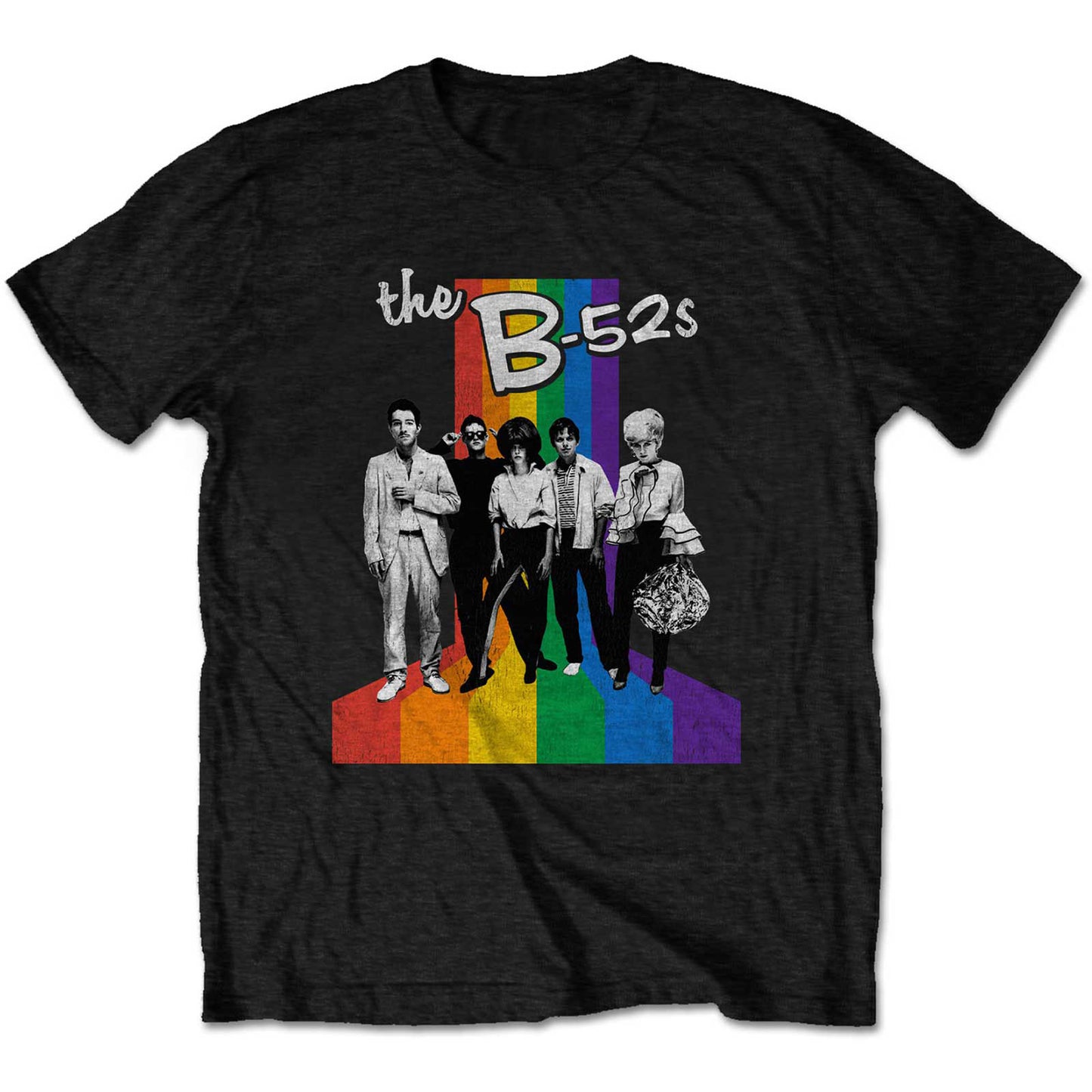 B-52s Rainbow Stripes T-shirt Front