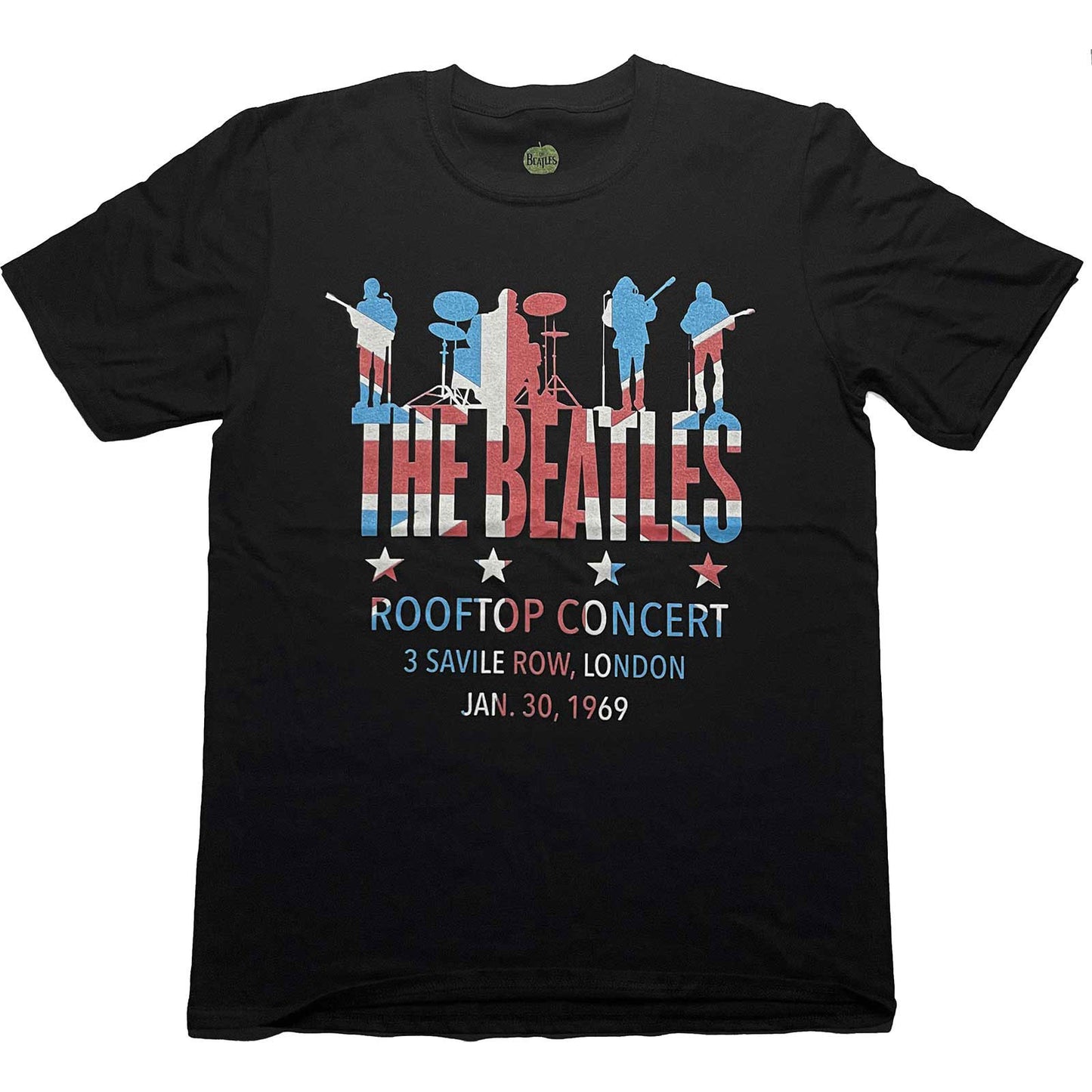 Beatles Rooftop Flag T-shirt Front