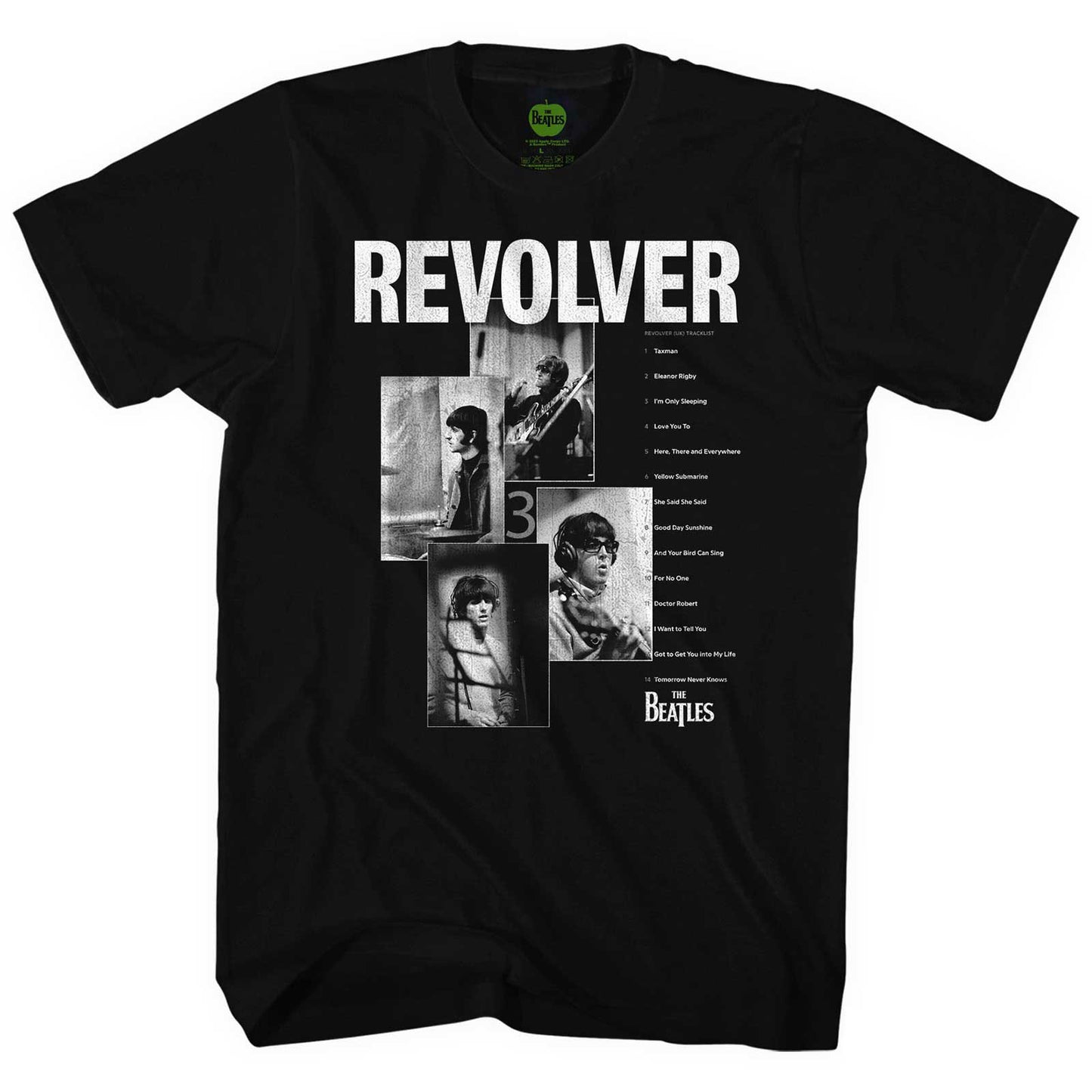 Beatles Revolver Tracklist T-shirt Front