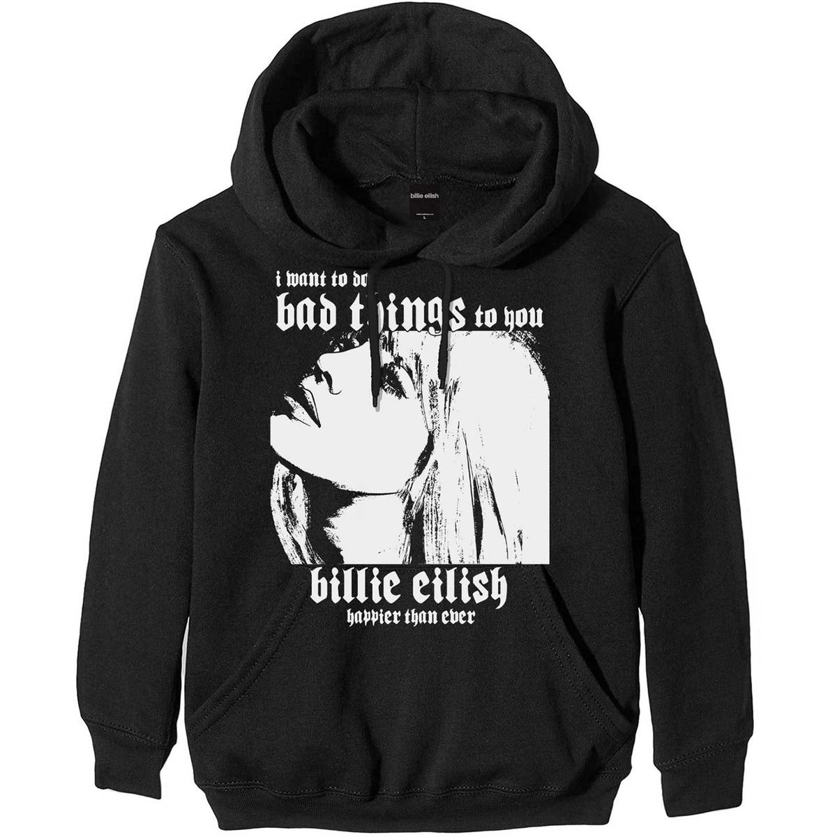 Billie Eilish Bad Things Hooded Sweatshirt Front