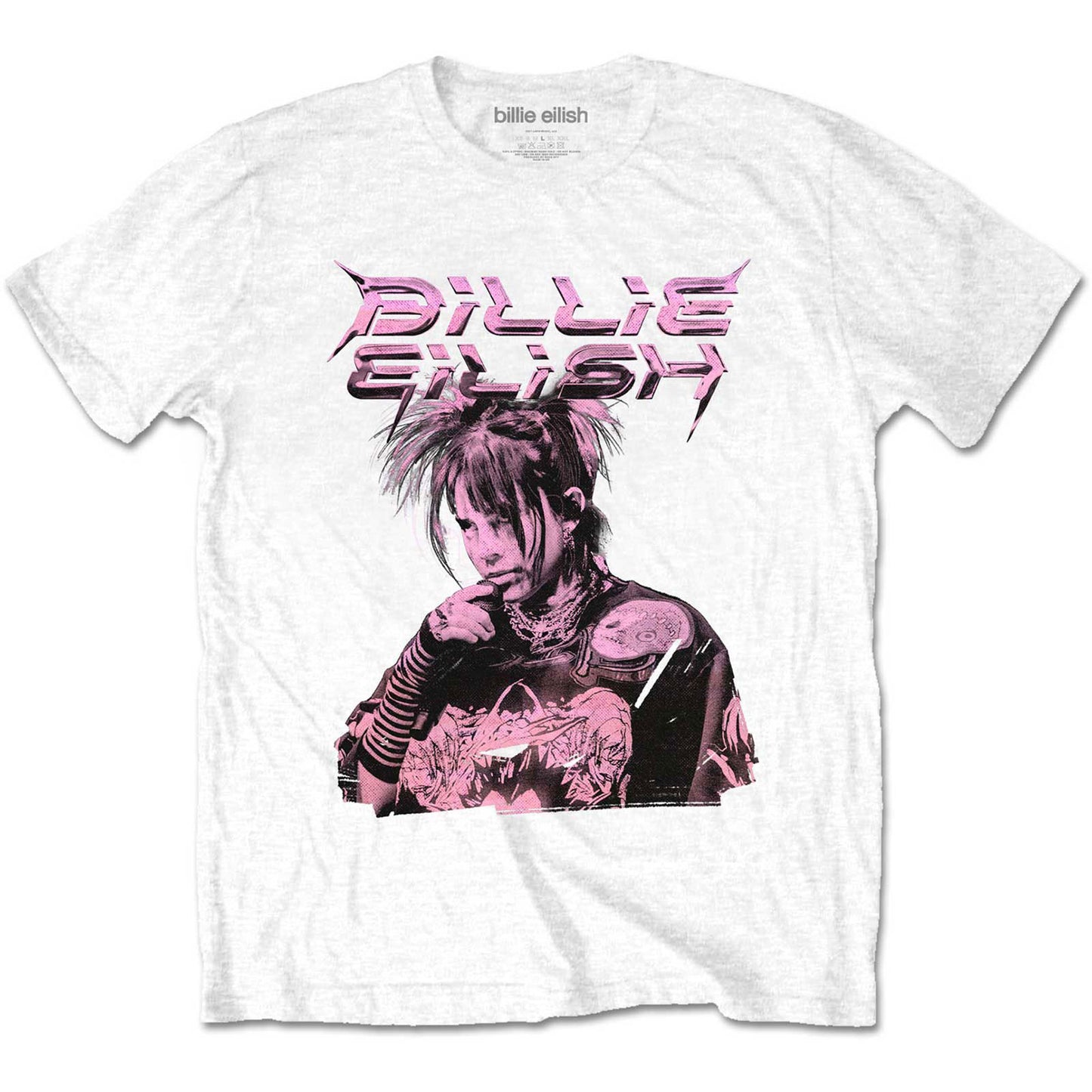 Billie Eilish Purple Illustration T-shirt Front