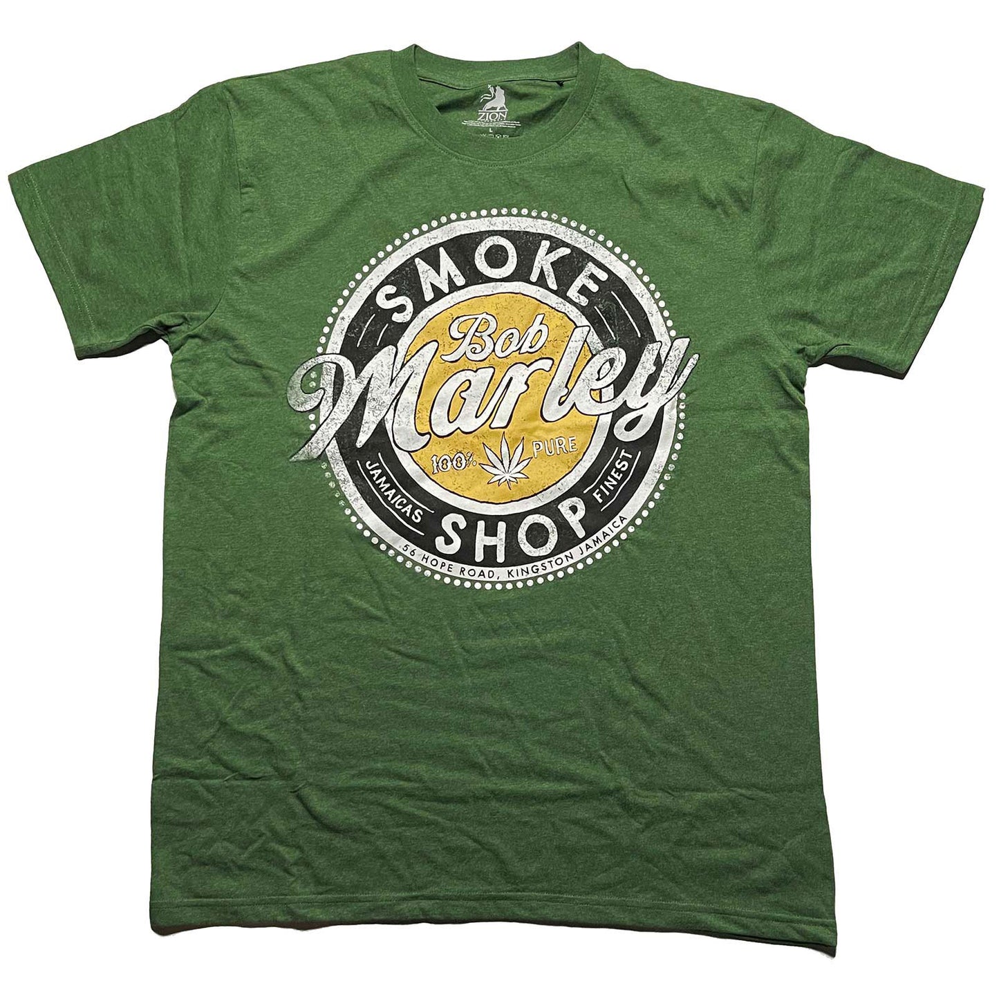 Bob Marley Smoke Shop T-shirt Front