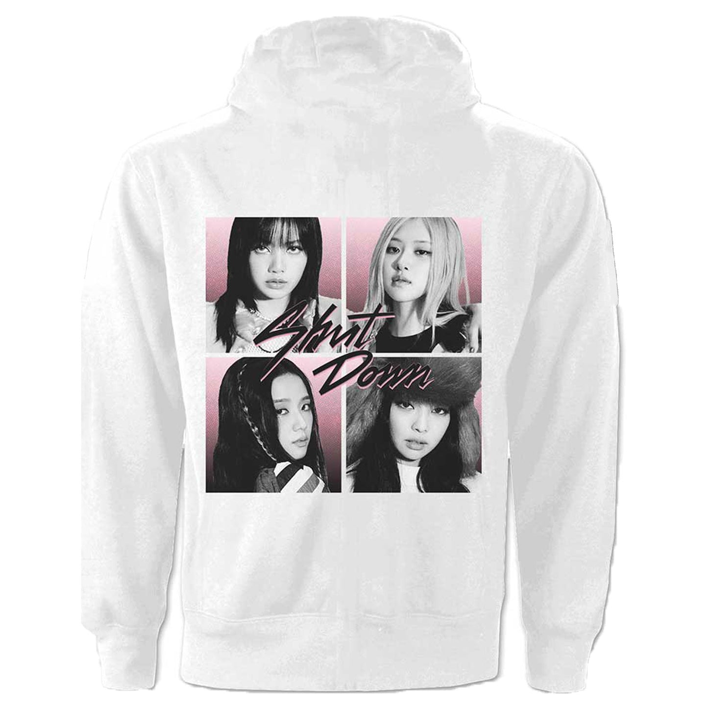 BlackPink Shut Down Photo Grid Hooded Sweatshirt Back
