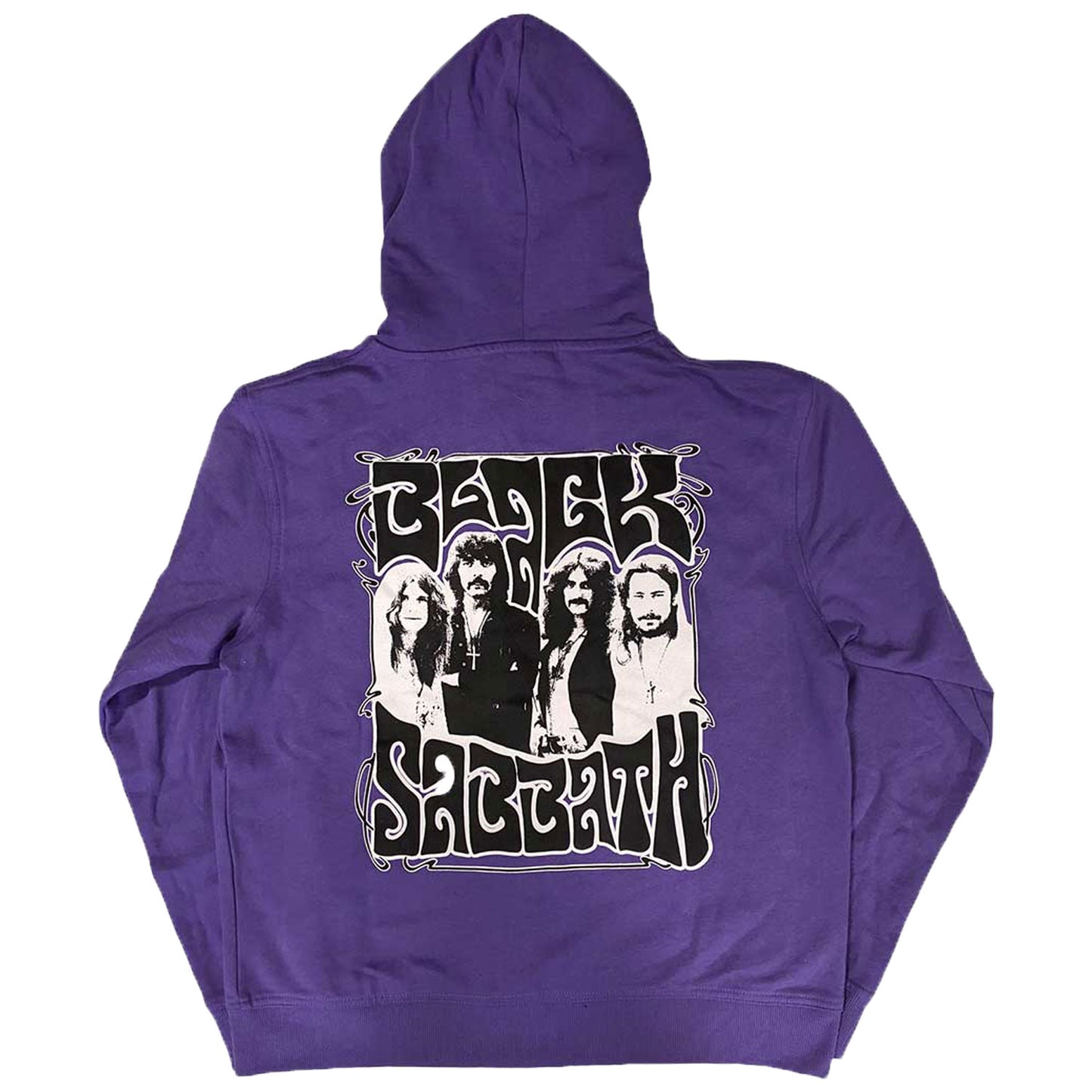 Black Sabbath Henry Pocket Logo Zippered Hooded Sweatshirt Back