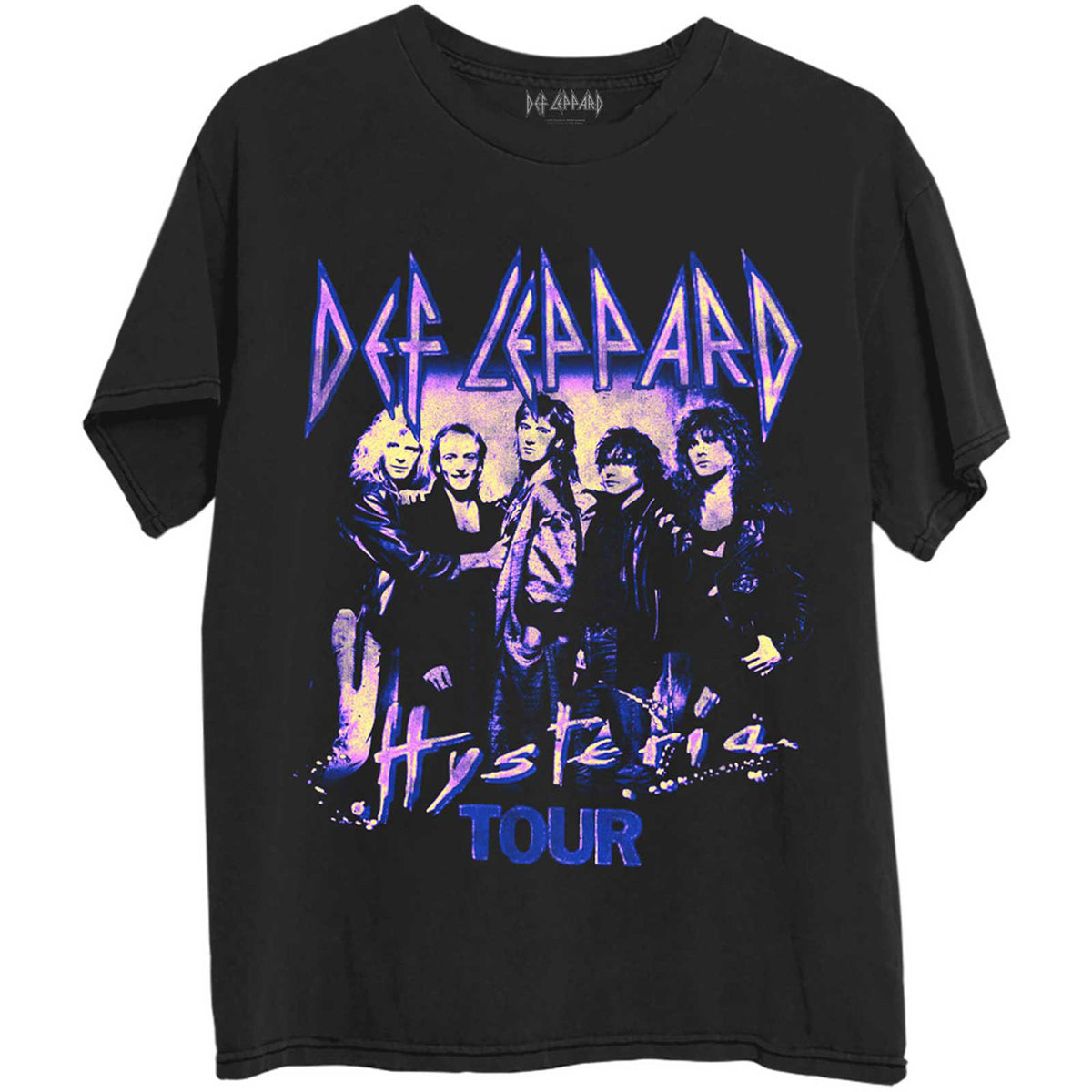 Def Leppard Hysteria Tour T-shirt Front