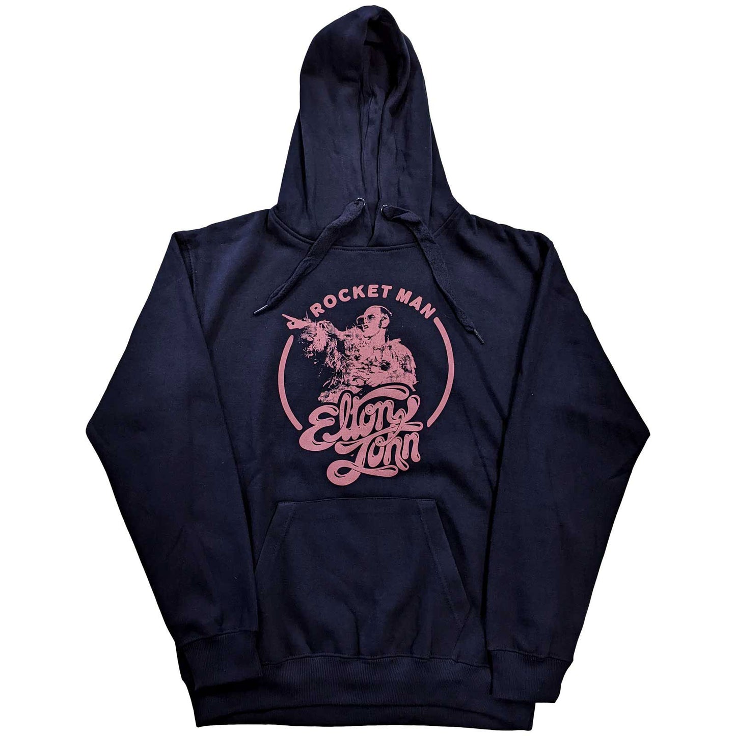 Elton John Rocketman Circle Point Hooded Sweatshirt Front