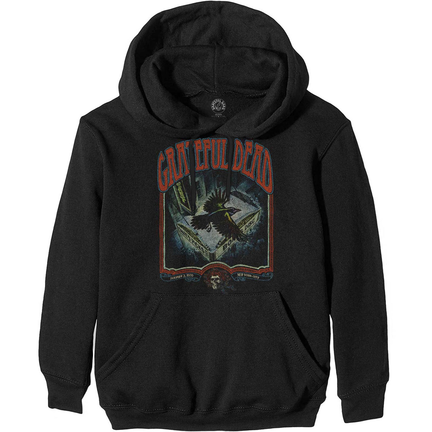 Grateful Dead Vintage Poster Hooded Sweatshirt Front