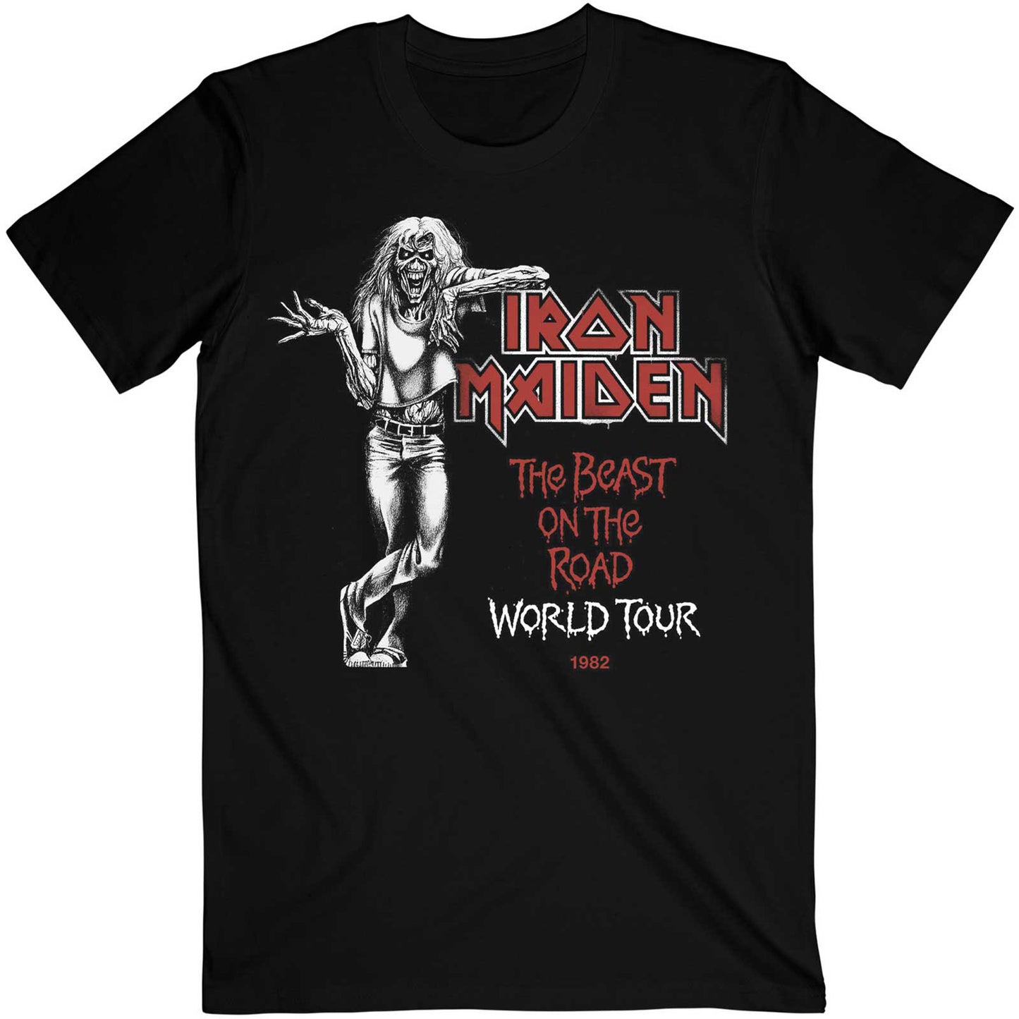 Iron Maiden Beast Over Hammersmith World Tour '82 T-shirt Front