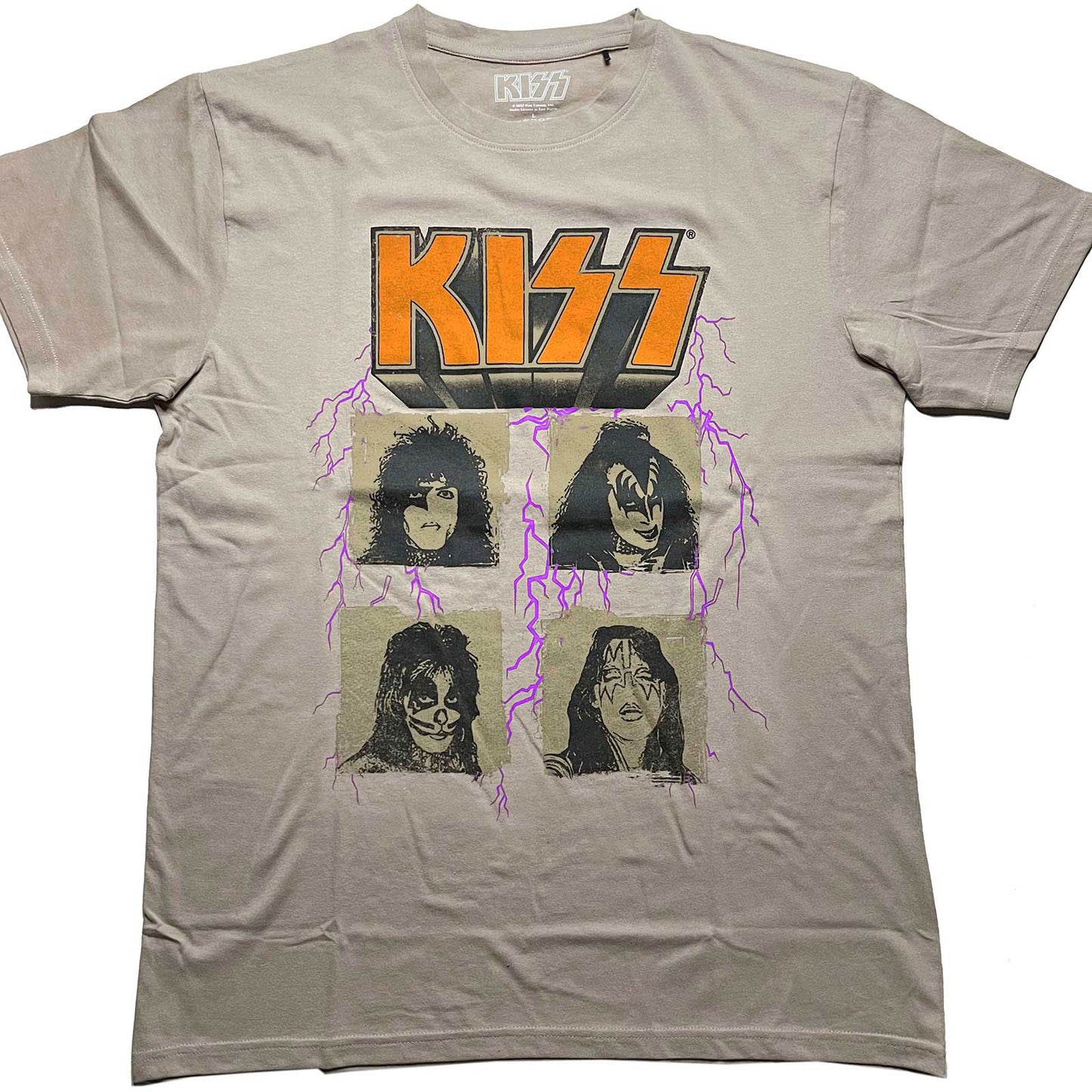 KISS Lightning Photo T-shirt Front