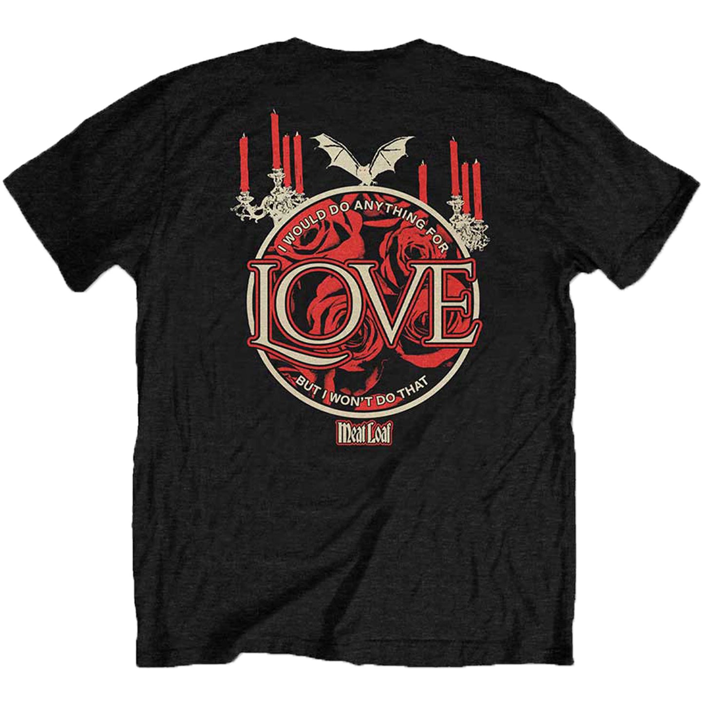 Meatloaf Roses T-shirt Back