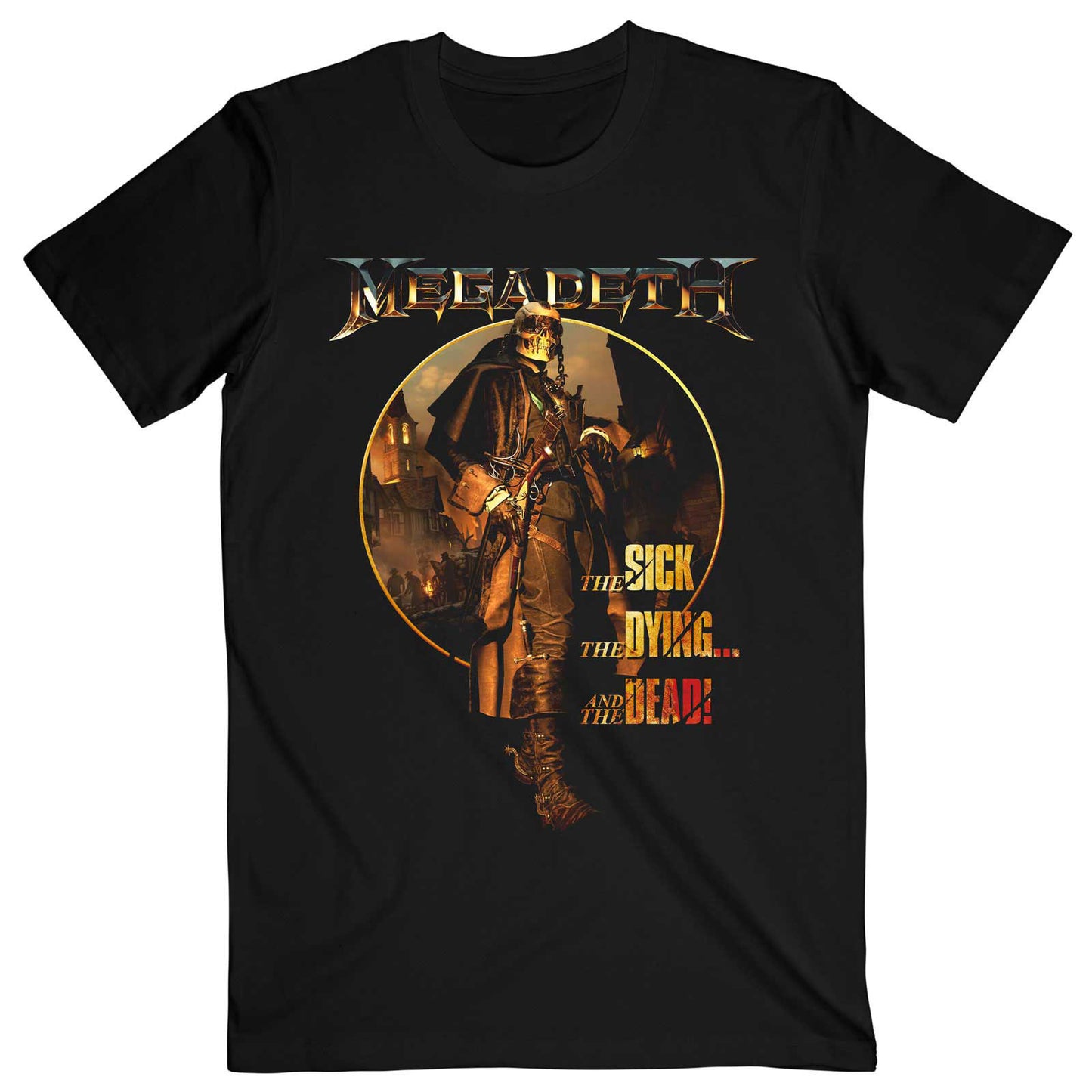 Megadeth The Sick, The Dying � And The Dead Circle Album Art T-shirt Front